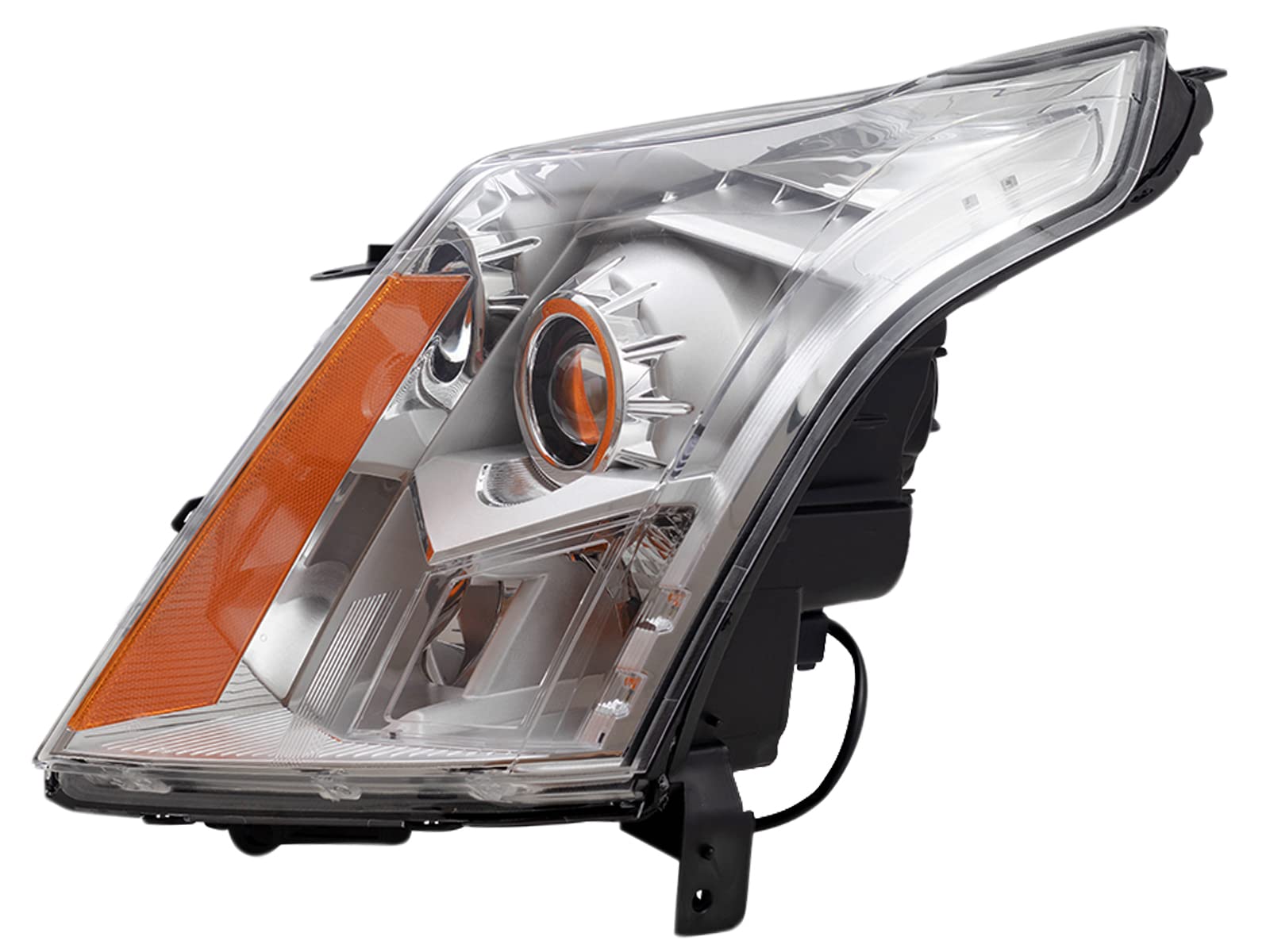 Left headlamp assembly composite new CAPA certified aftermarket Cadillac SRX 2014-2016