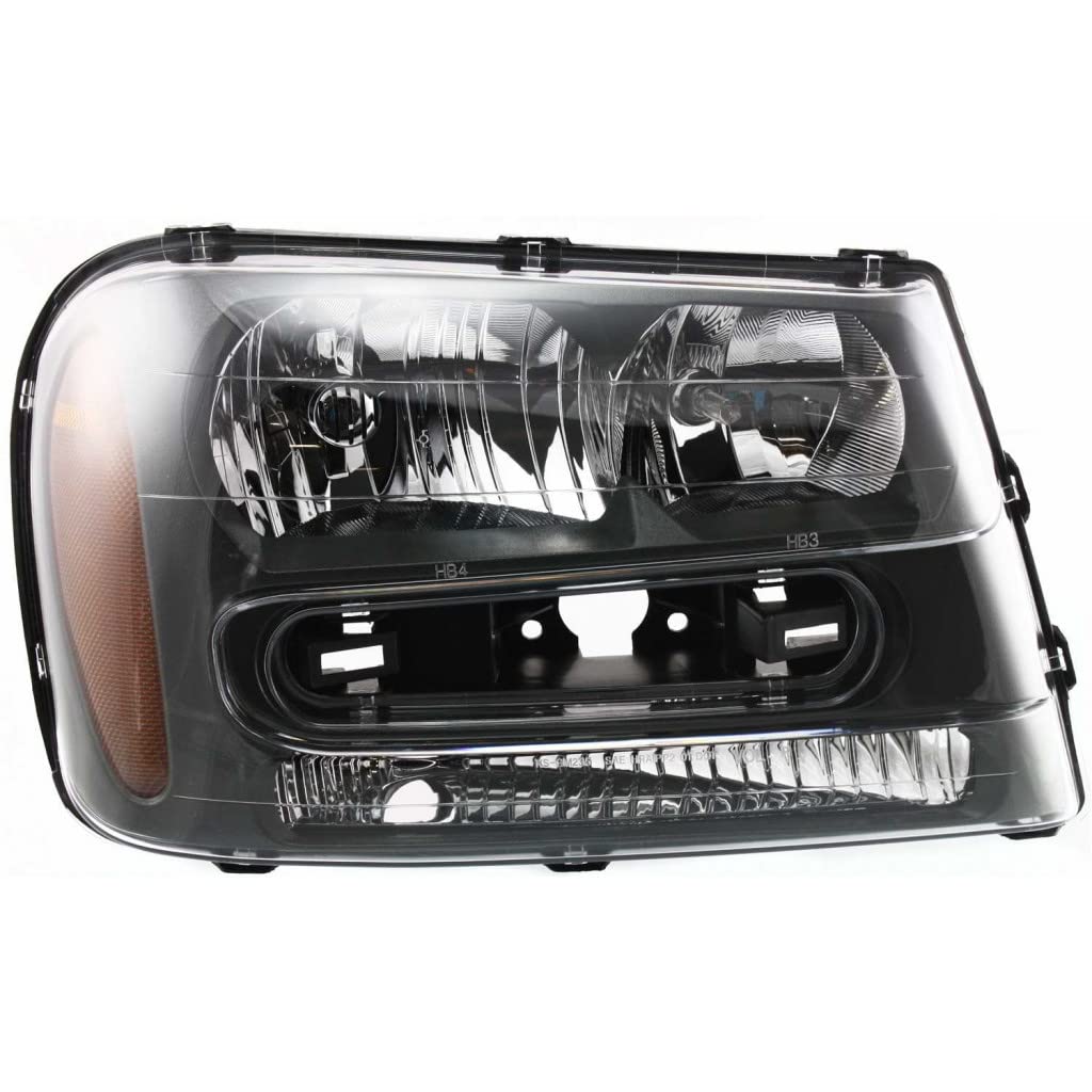 Right headlamp assembly composite new CAPA certified aftermarket Chevrolet Trailblazer 2002-2009