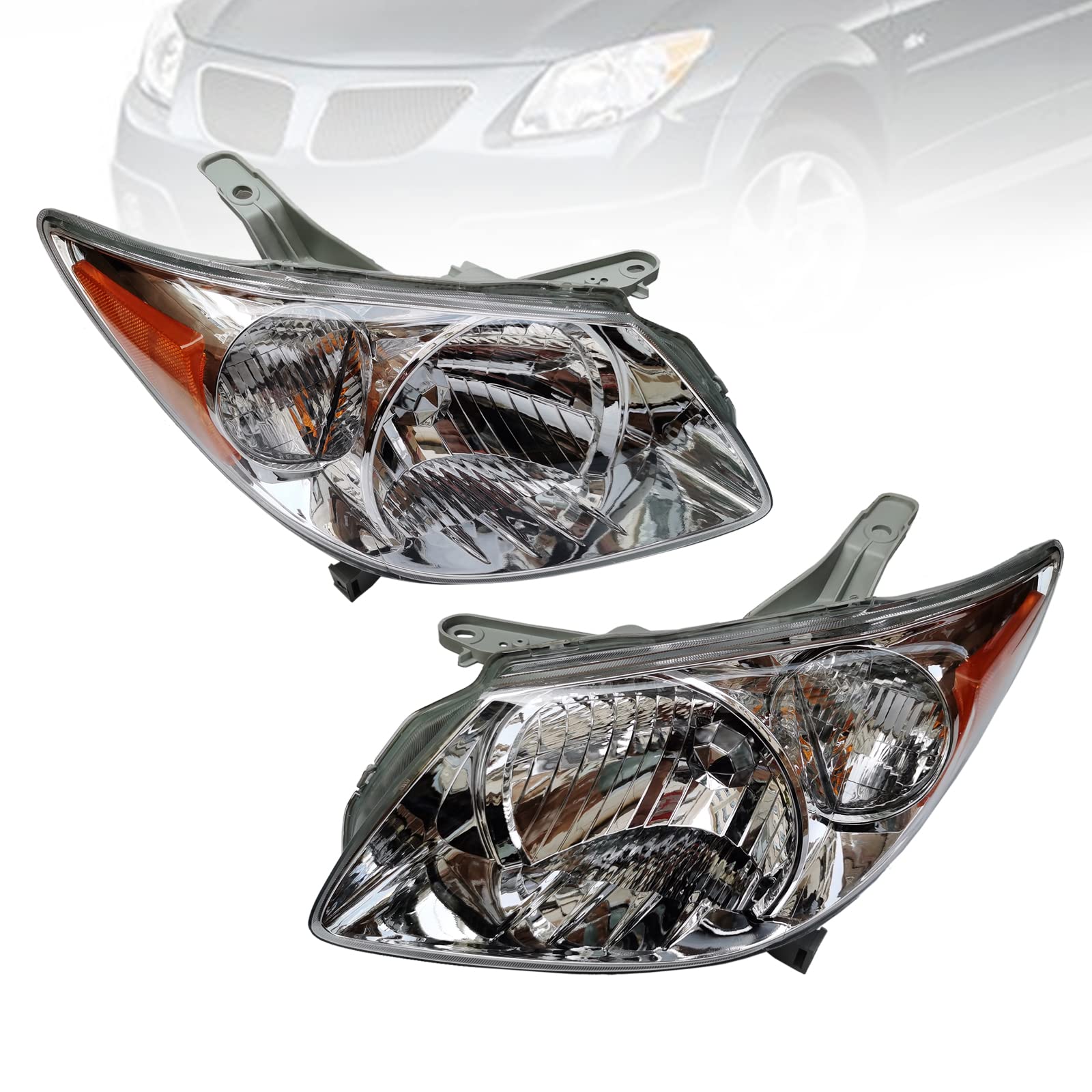 Right headlamp assembly composite new CAPA certified aftermarket Pontiac Vibe 2005-2008