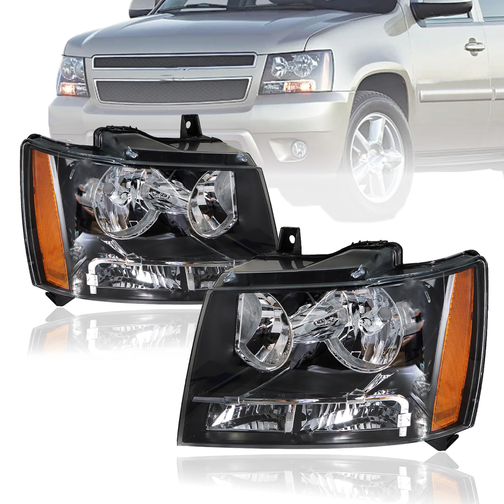 Faro derecho nuevo aftermarket certificado CAPA Chevrolet Suburban 1500 2007-2014