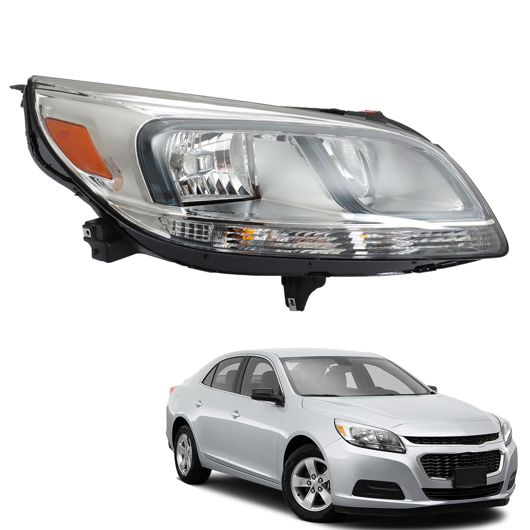 Right headlamp assembly composite used genuine OEM Chevrolet Malibu 2013-2015
