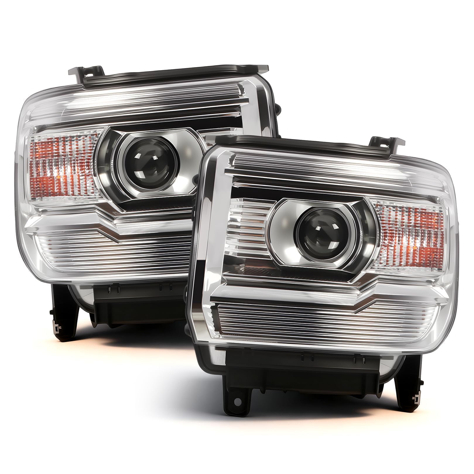 Right headlamp assembly composite new aftermarket replacement GMC Sierra 2500 HD 2015-2019