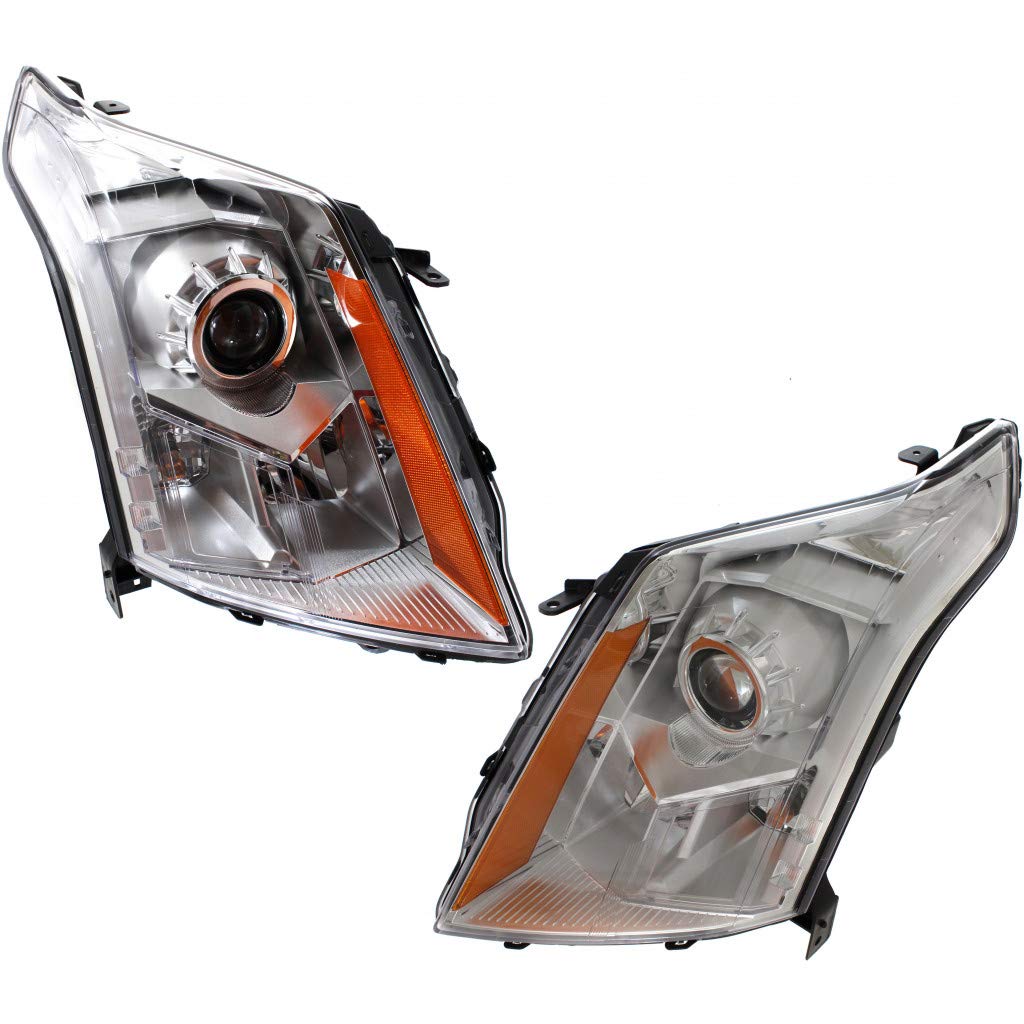 Right headlamp assembly composite new aftermarket replacement Cadillac SRX 2014-2016