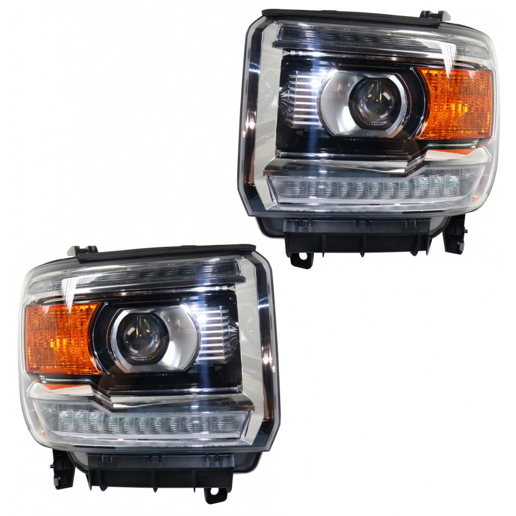 Right headlamp assembly composite new CAPA certified aftermarket GMC Sierra 2500 HD 2016-2019
