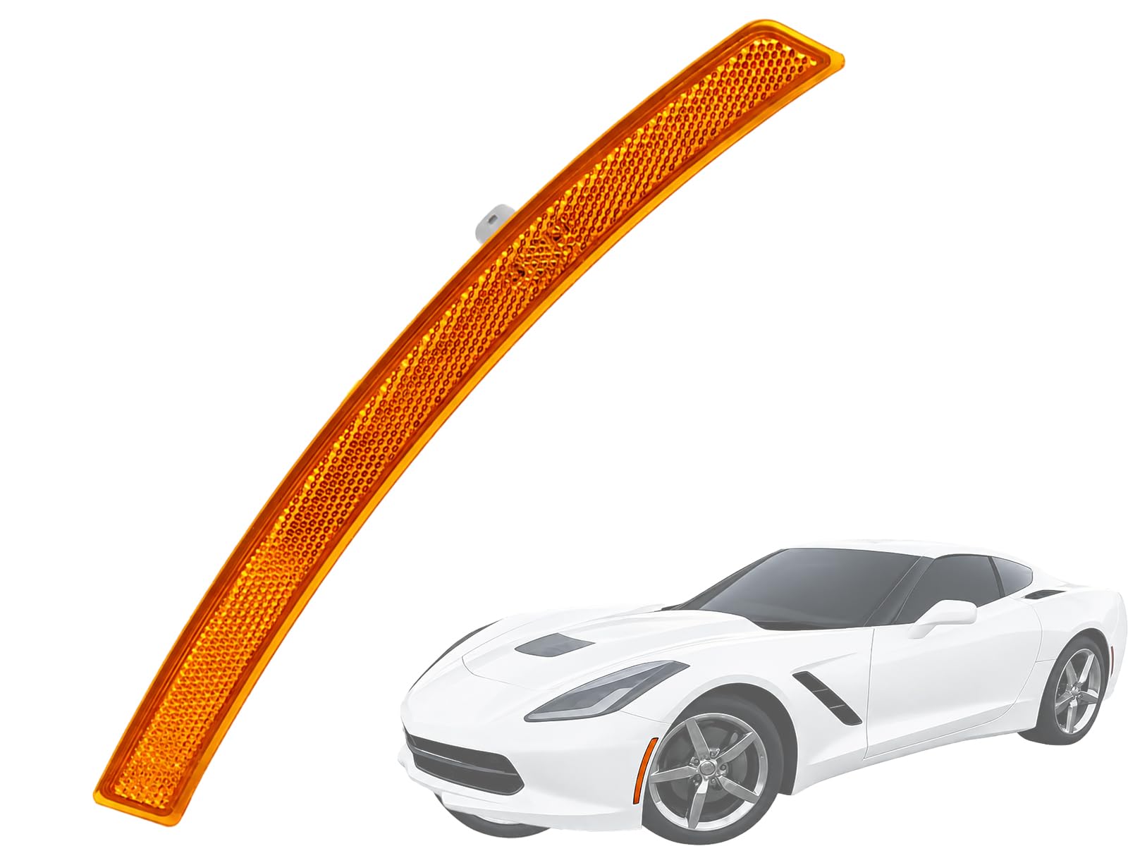 Left front marker lamp assembly new aftermarket replacement Chevrolet Corvette 2014-2019