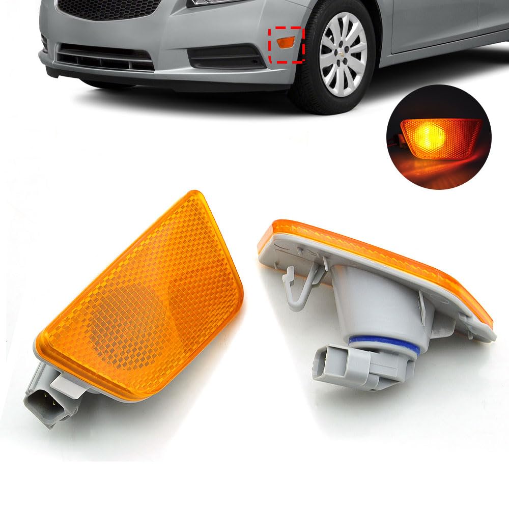 Right front marker lamp assembly new aftermarket replacement Chevrolet Cruze 2011-2015