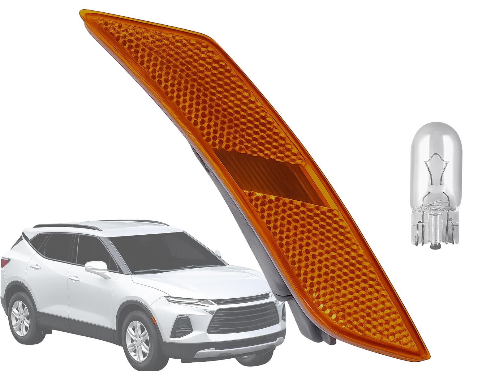 Right front marker lamp assembly new aftermarket replacement Chevrolet Blazer 2019-2025