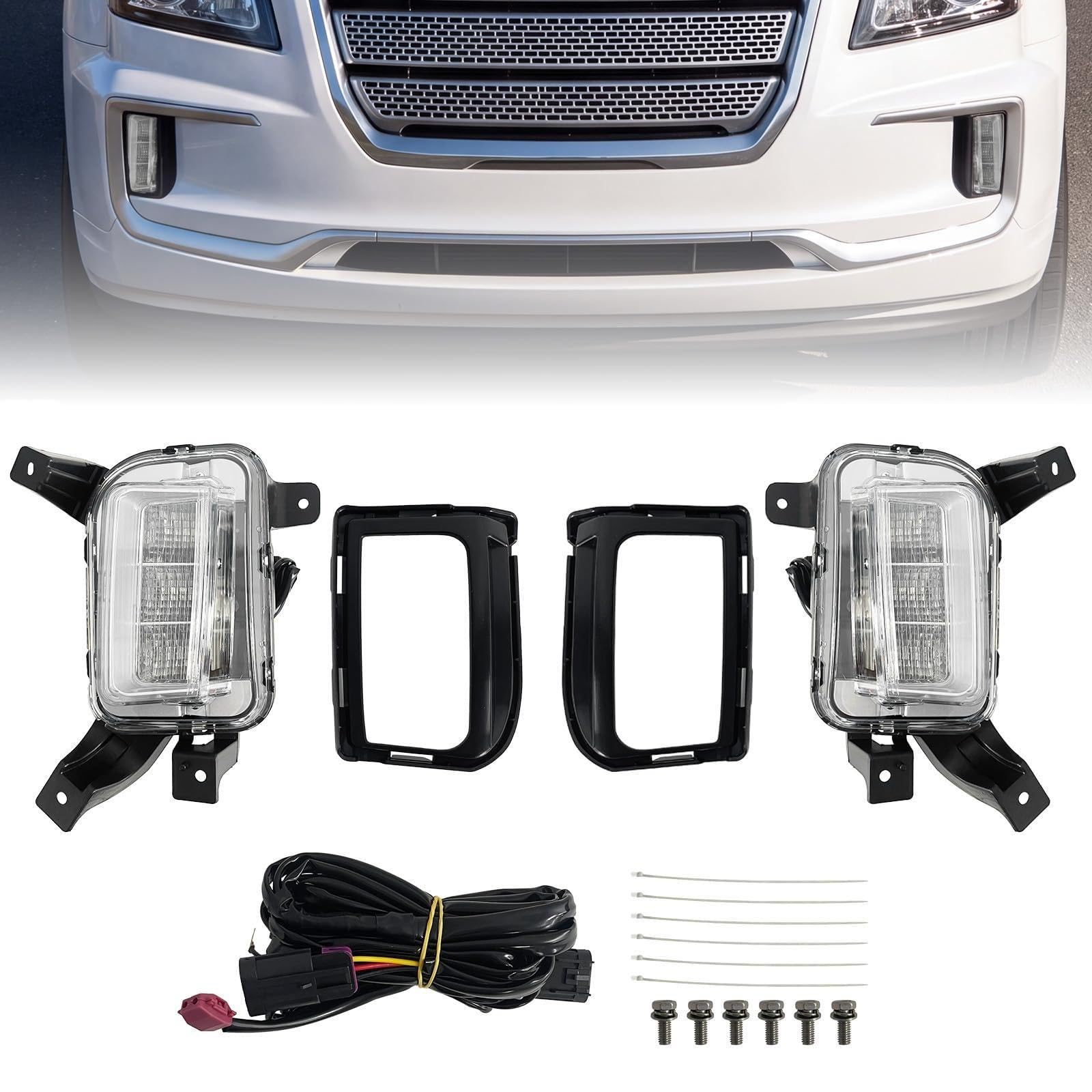 Left driving lamp new aftermarket replacement GMC Terrain 2016-2017