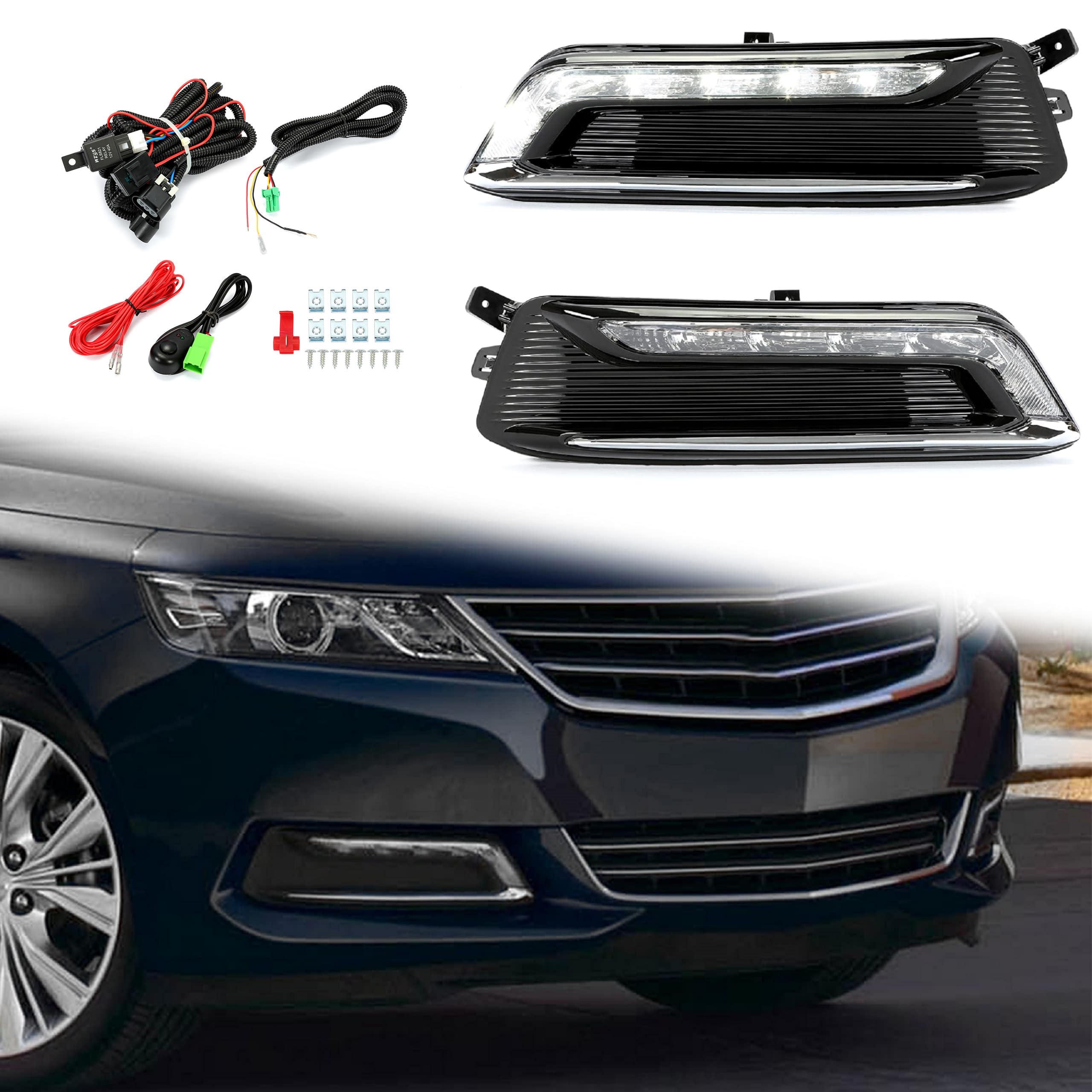 Right driving lamp new aftermarket replacement Chevrolet Impala 2014-2020