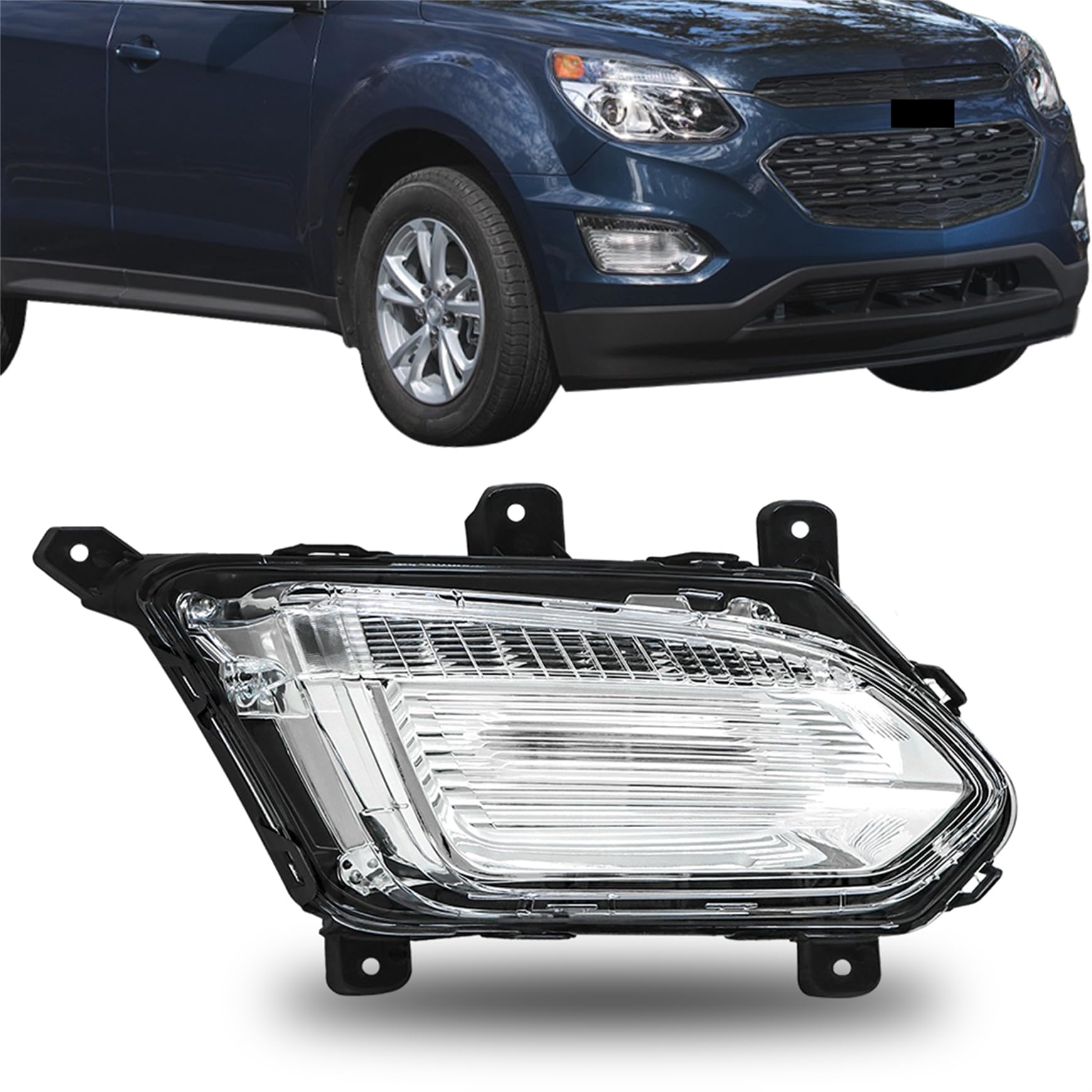 Right driving lamp new aftermarket replacement Chevrolet Equinox 2016-2017