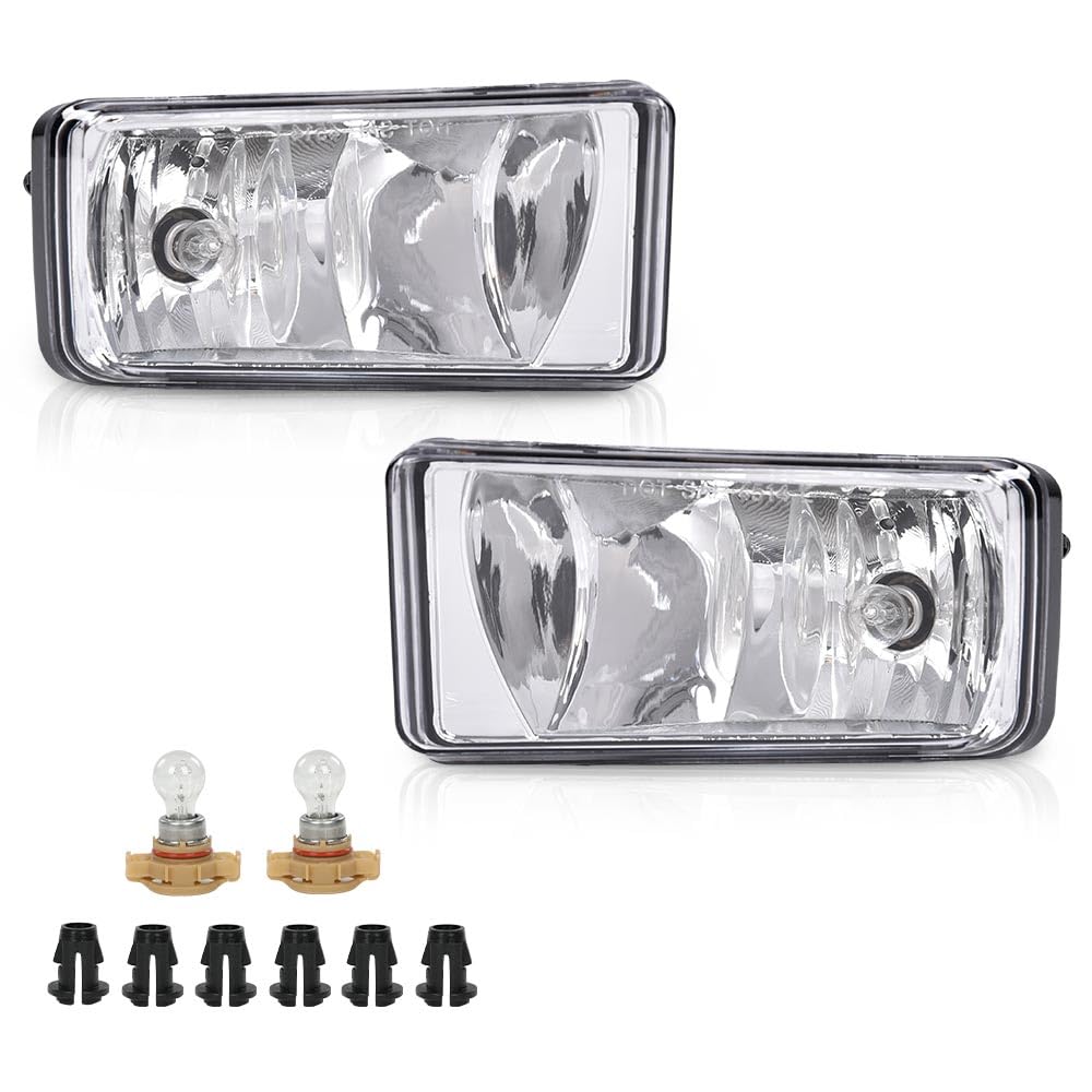 Left fog lamp assembly new aftermarket replacement Chevrolet Silverado 1500 2007-2015