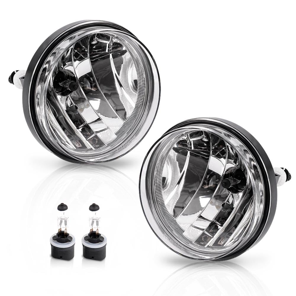 Left fog lamp assembly new aftermarket replacement GMC Sierra 1500 2007-2013