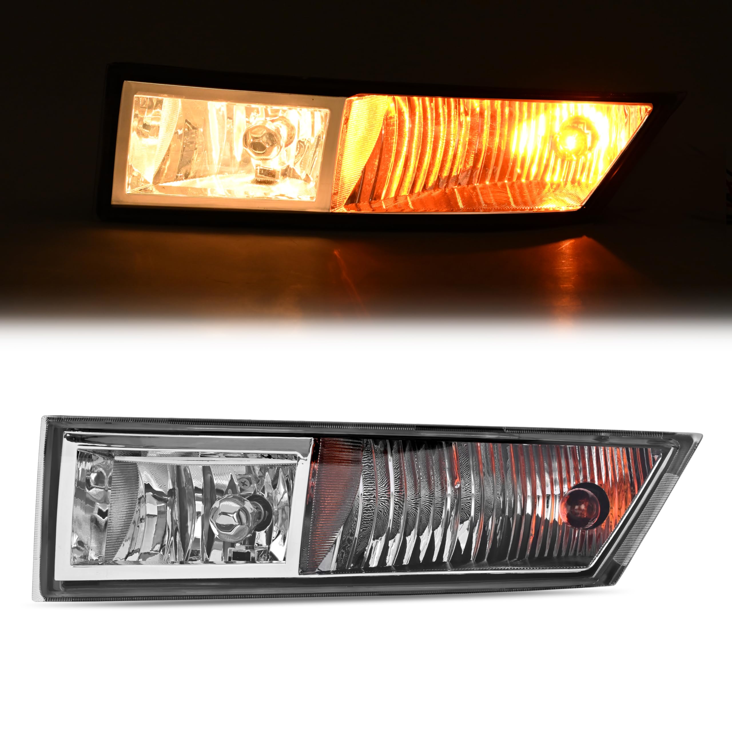 Left fog lamp assembly new CAPA certified aftermarket Cadillac Escalade 2007-2014