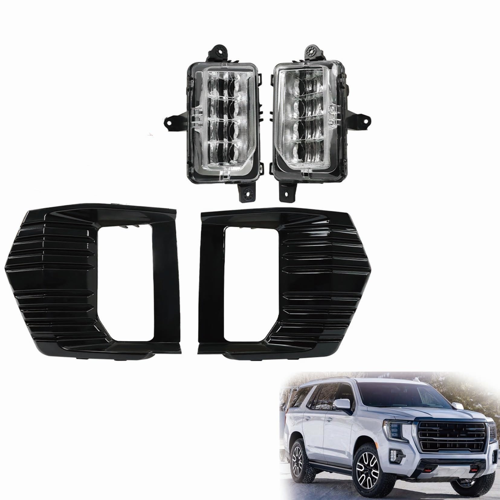 Right fog lamp assembly used genuine OEM GMC Yukon 2021-2024