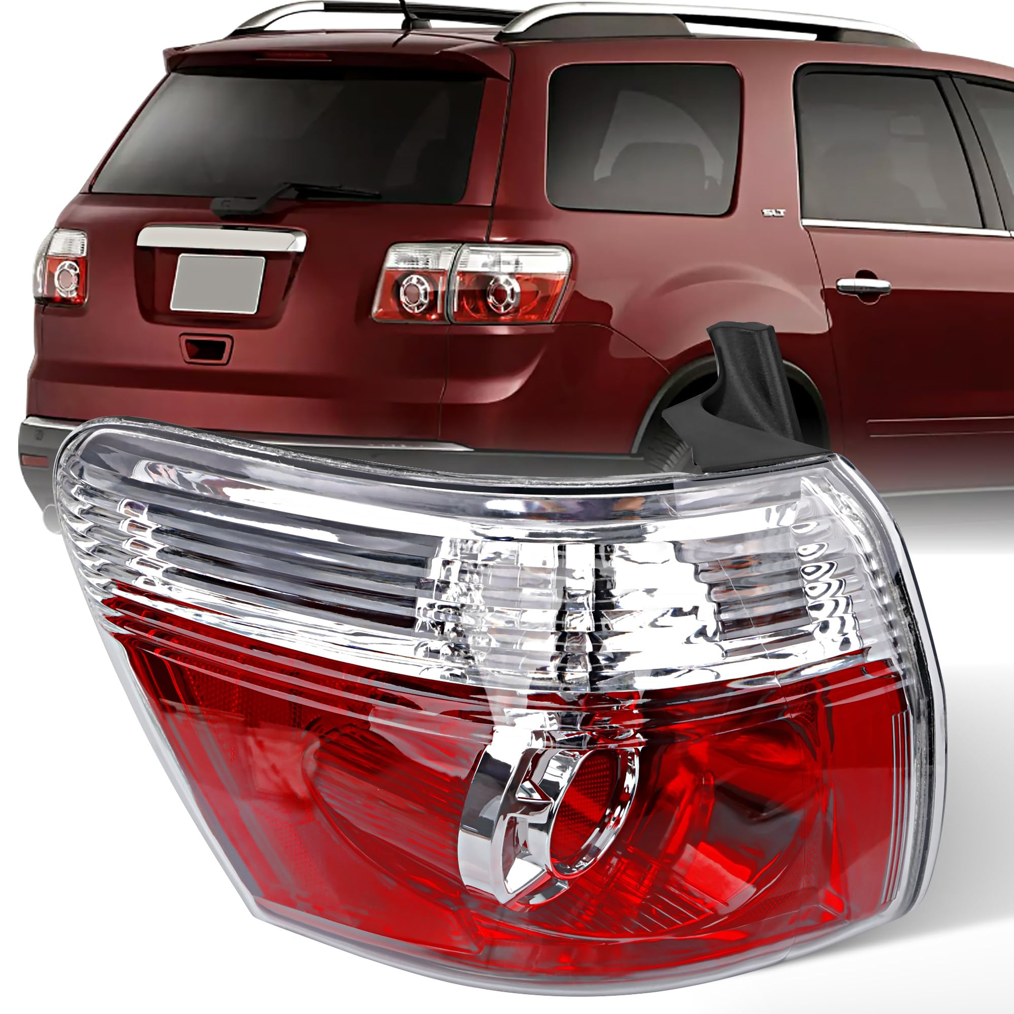 Left taillamp assembly new aftermarket replacement GMC Acadia 2007-2012