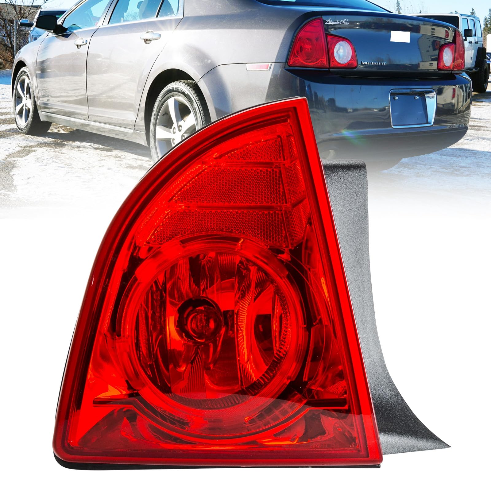 Left taillamp assembly new aftermarket replacement Chevrolet Malibu 2008-2012
