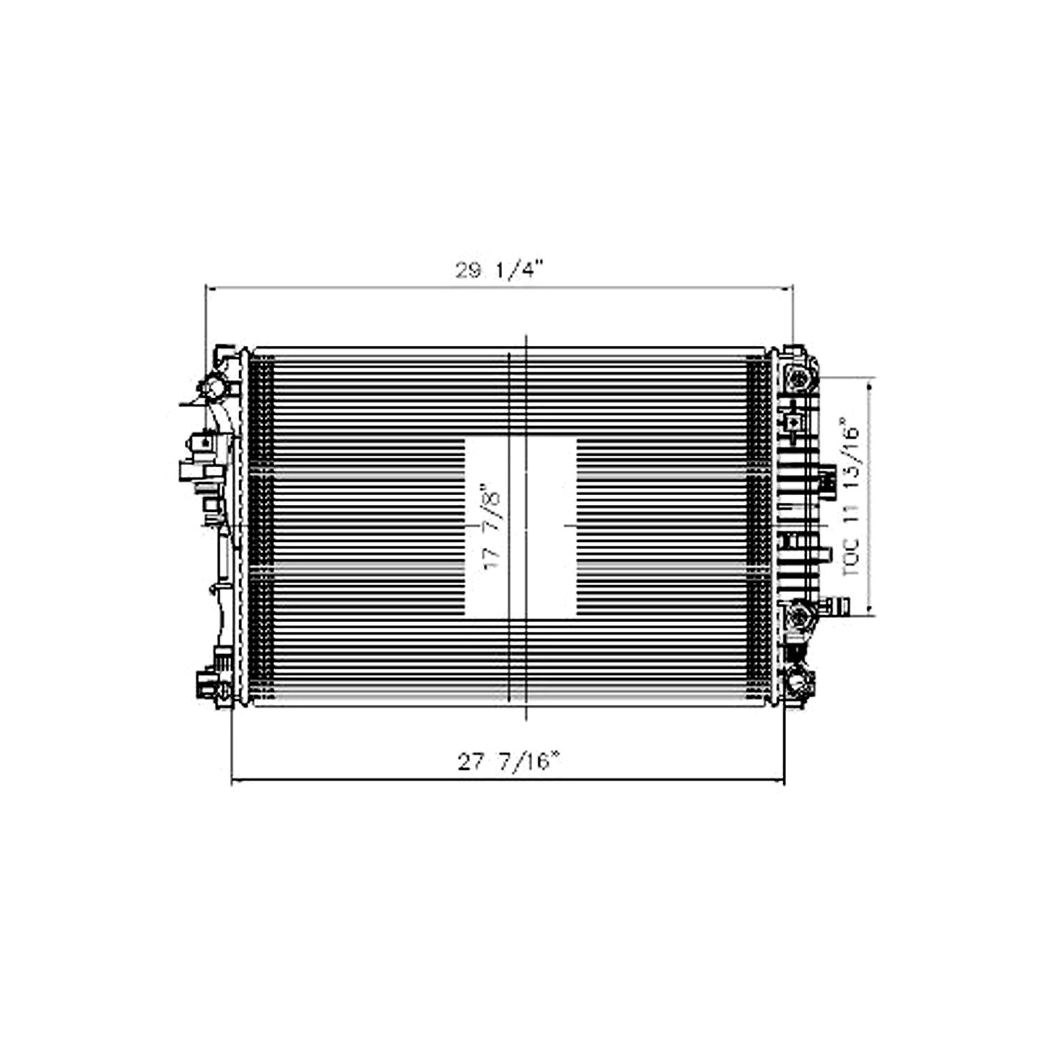 Radiator assembly new aftermarket replacement Buick Lacrosse 2017-2019