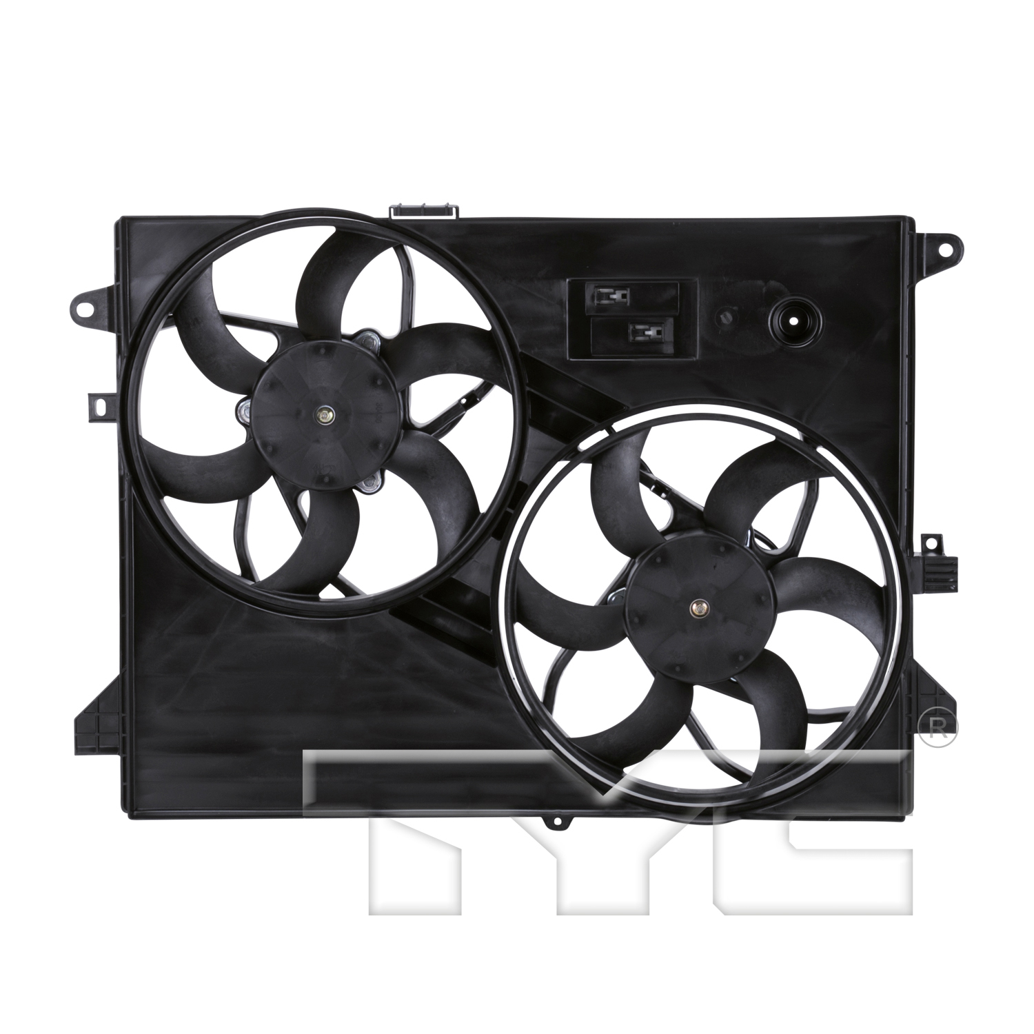 Radiator cooling fan assembly new aftermarket replacement Saturn VUE 2008-2010