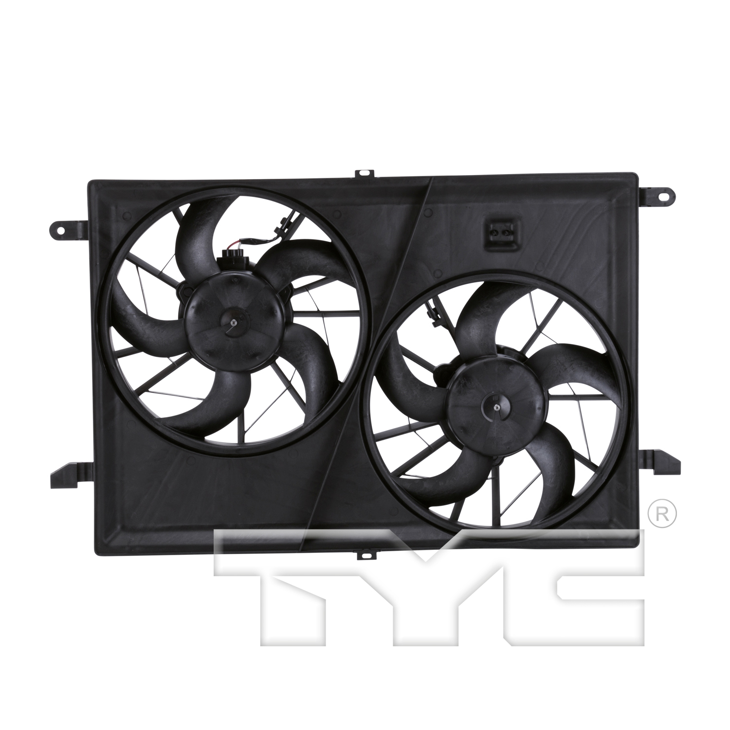 Radiator cooling fan assembly new aftermarket replacement Buick Enclave 2008-2017