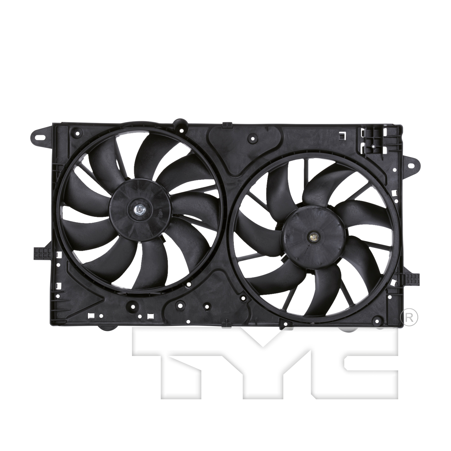 Radiator cooling fan assembly new aftermarket replacement Chevrolet Impala 2014-2020