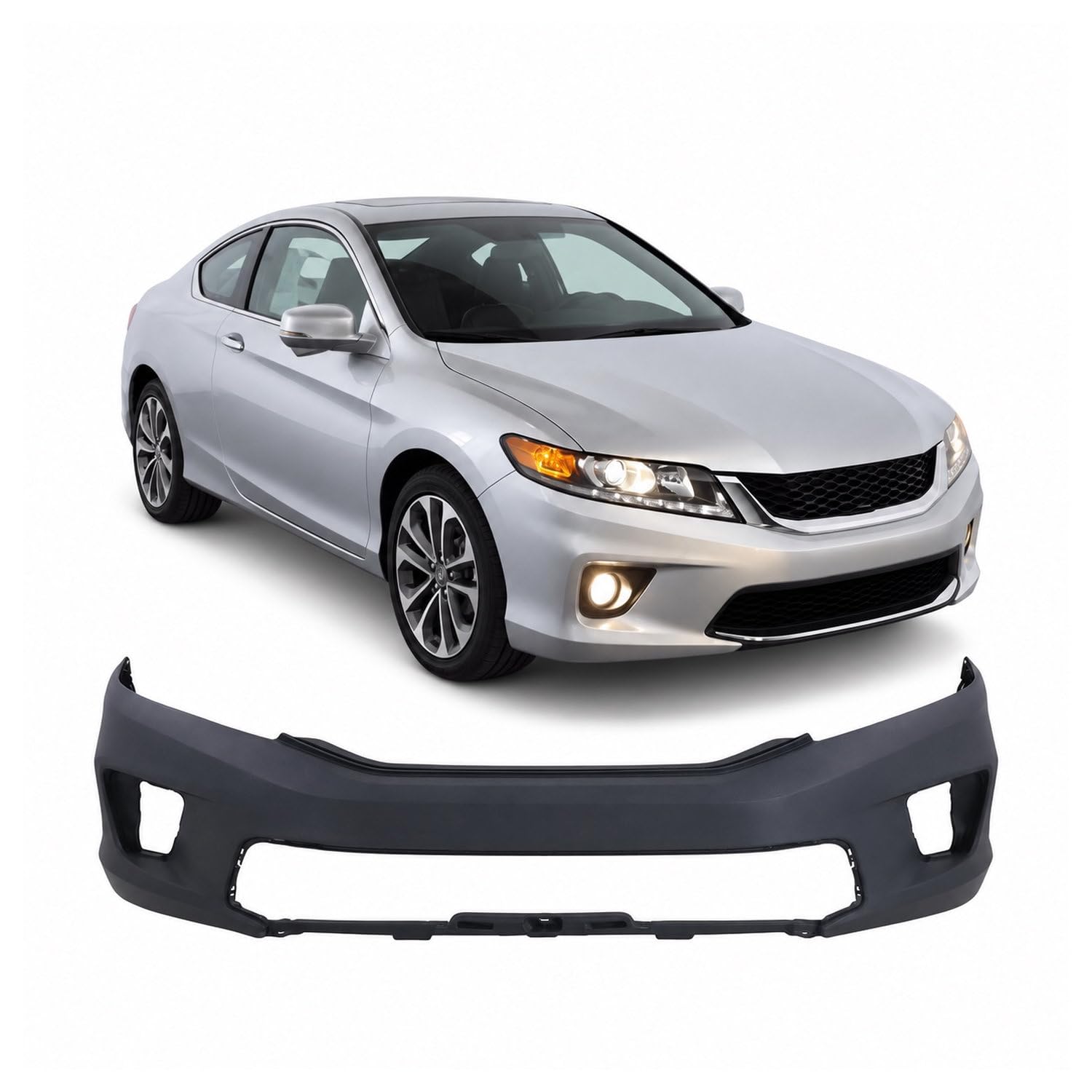 Front bumper cover new aftermarket replacement Honda Accord 2013-2015