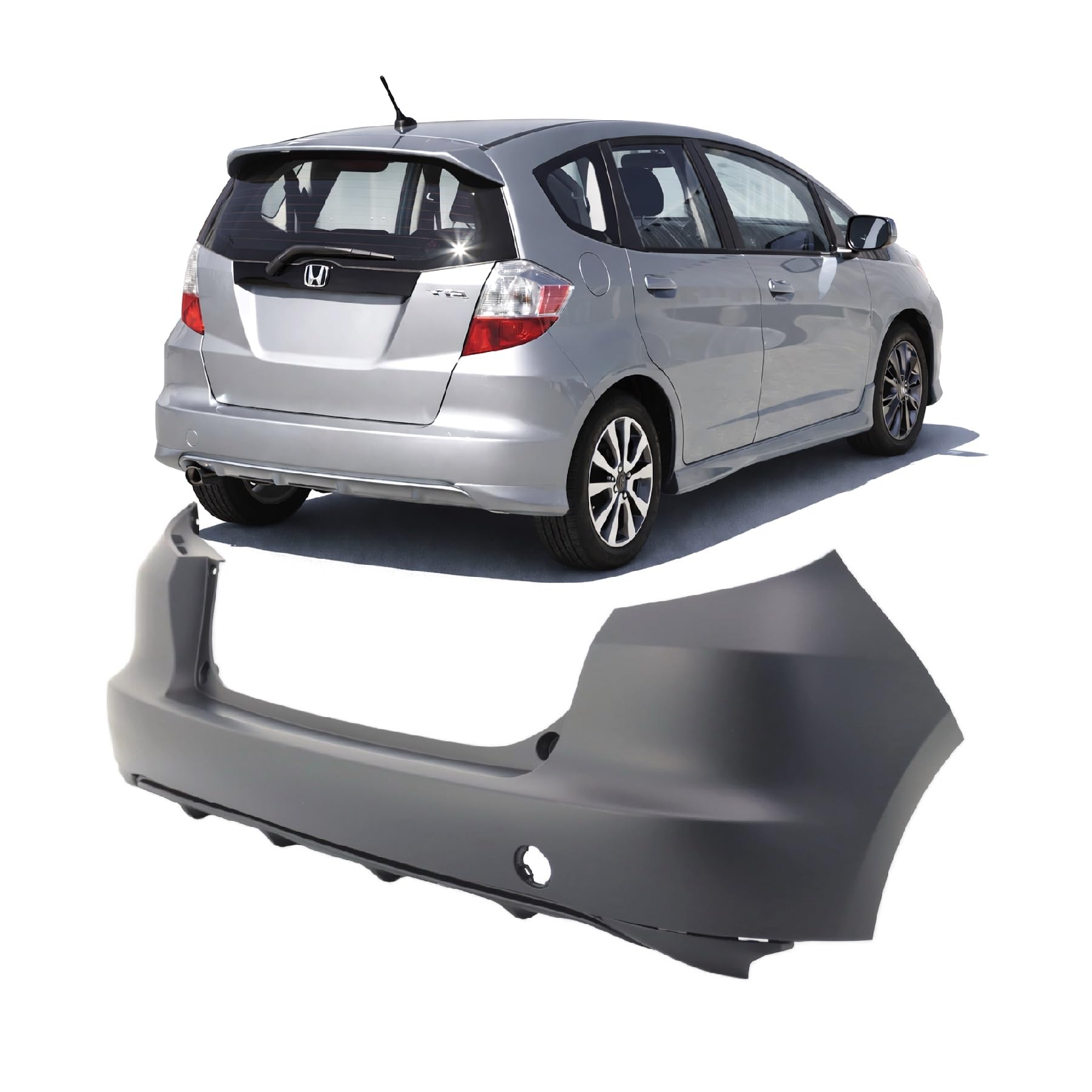 Rear bumper cover used genuine OEM Honda FIT 2009-2014