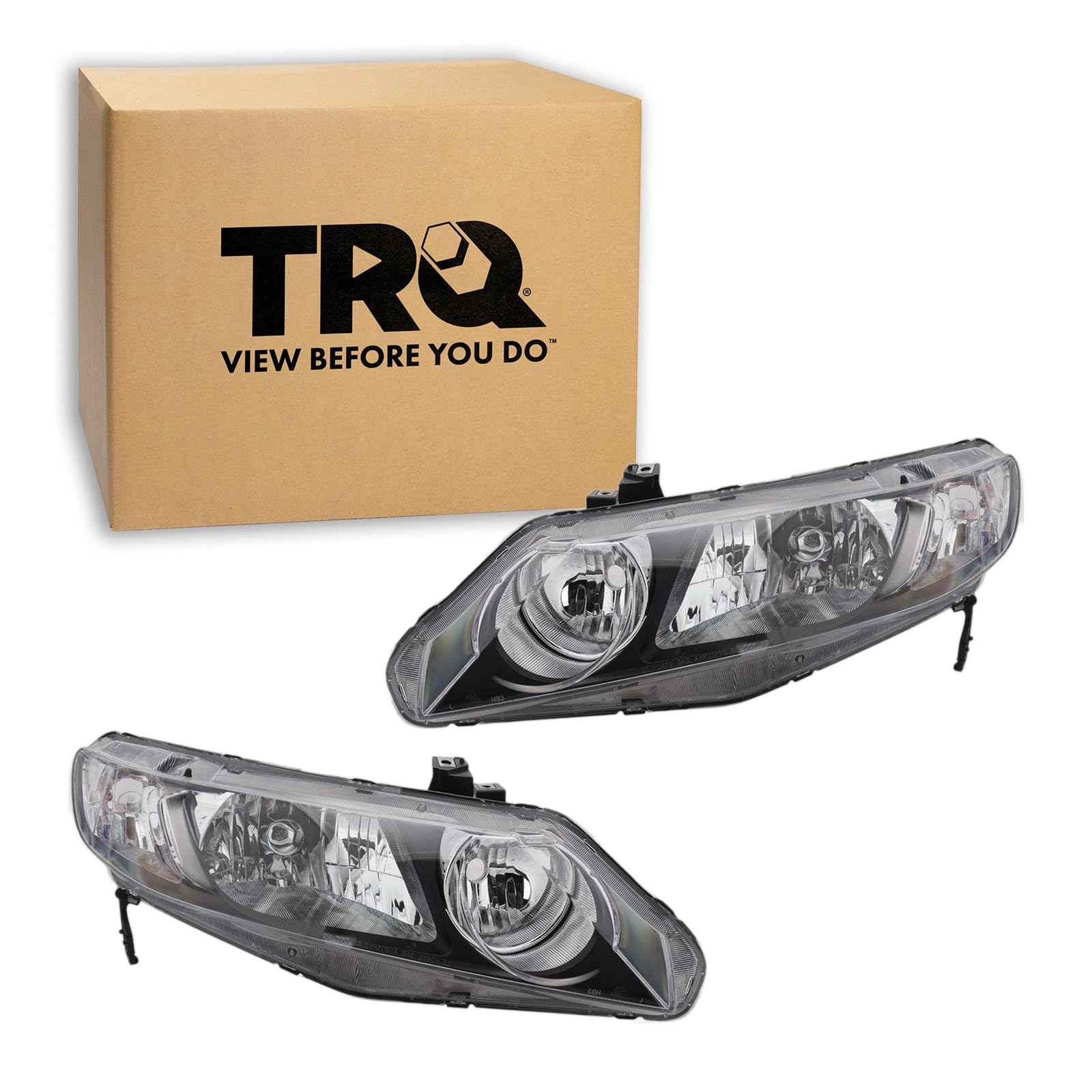 Left headlamp assembly composite used genuine OEM Honda Civic 2006-2011