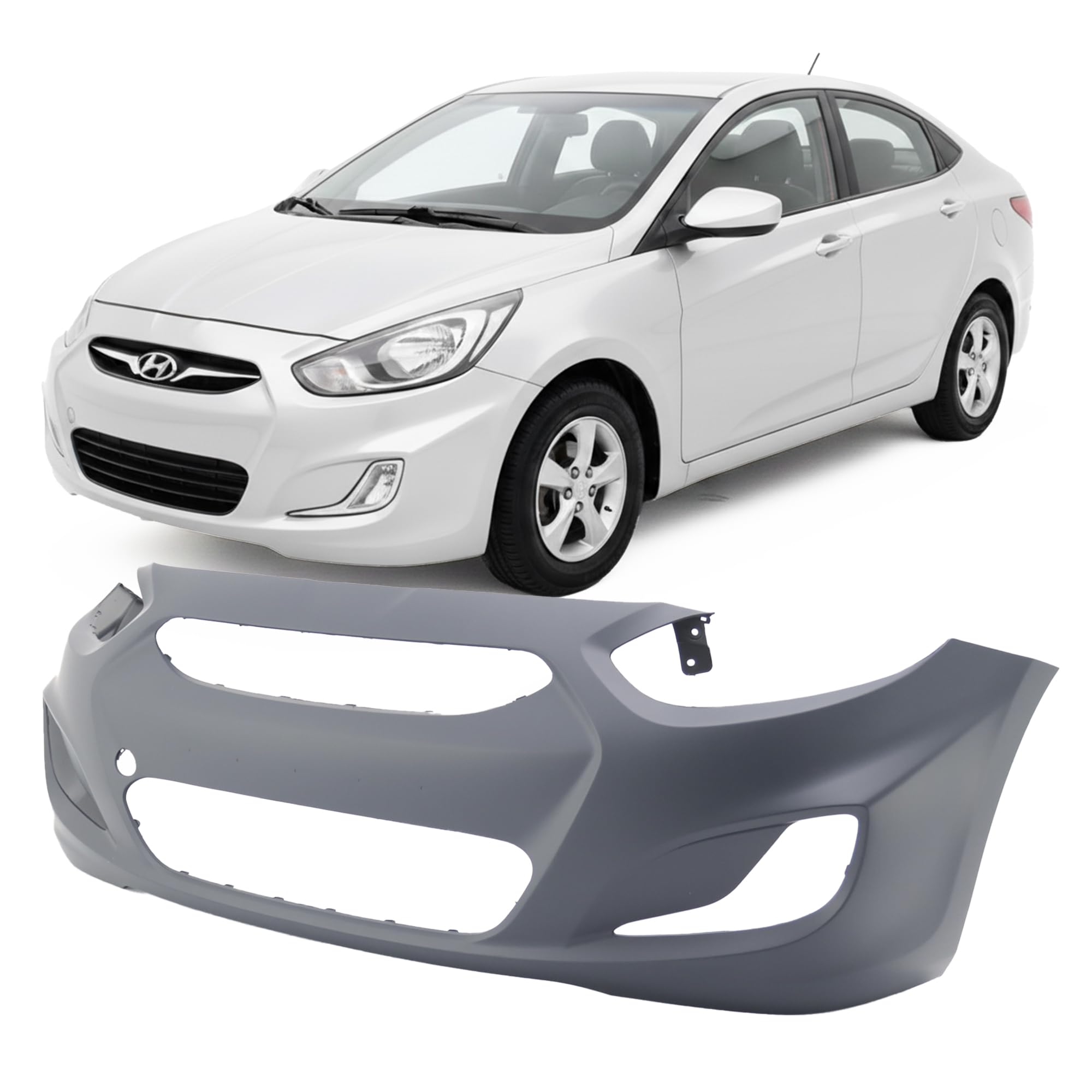 Front bumper cover used genuine OEM Hyundai Accent 2012-2013