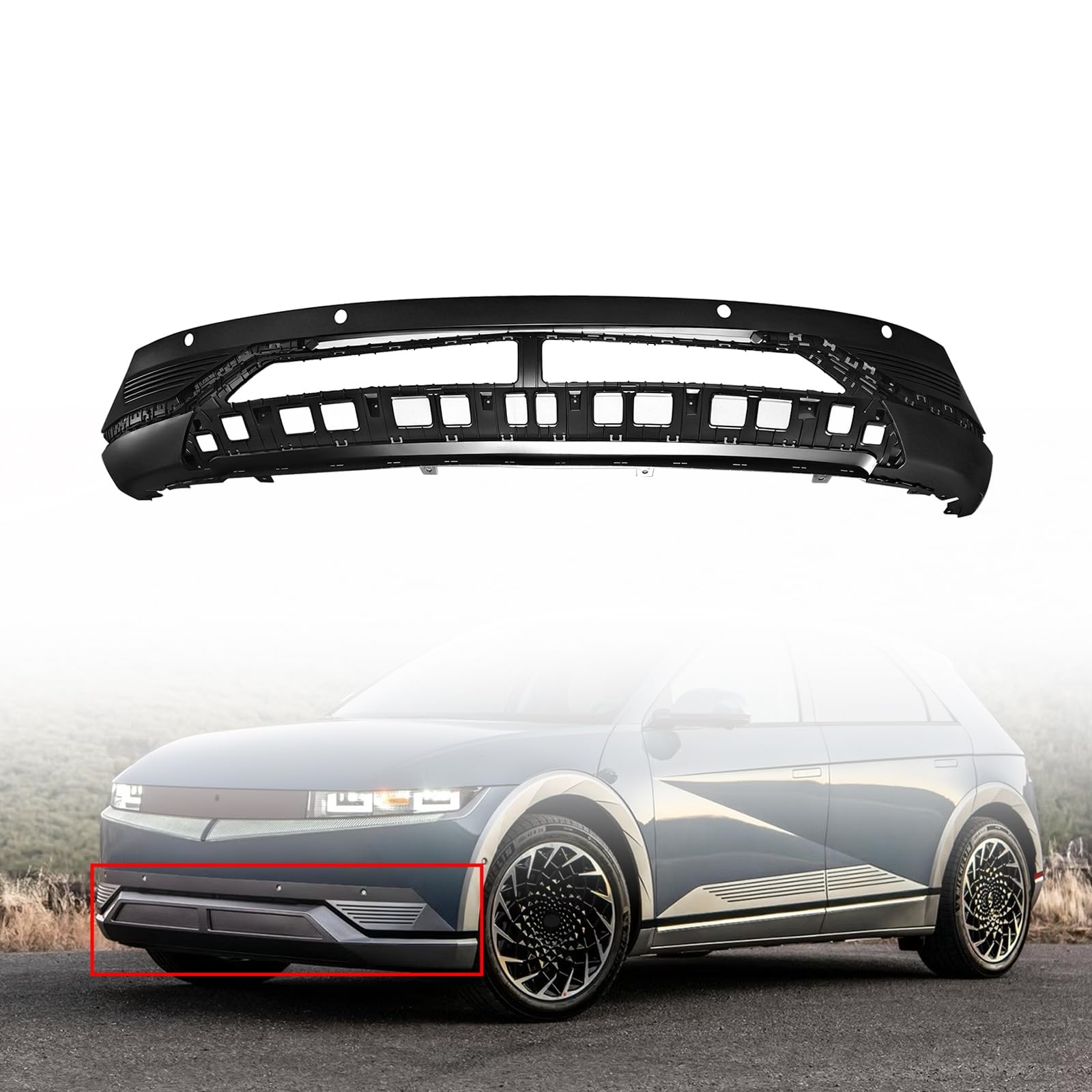 Front bumper cover lower new CAPA certified aftermarket Hyundai Ioniq 2022