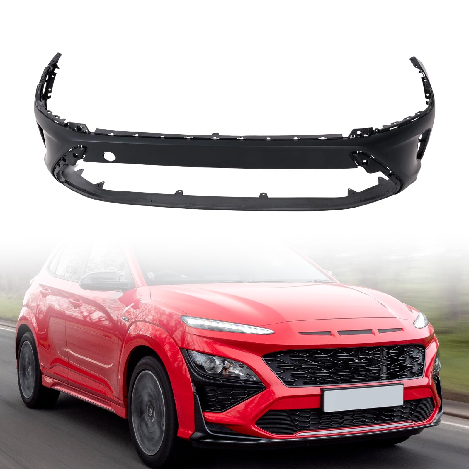 Front bumper cover lower new aftermarket replacement Hyundai Kona 2022-2023