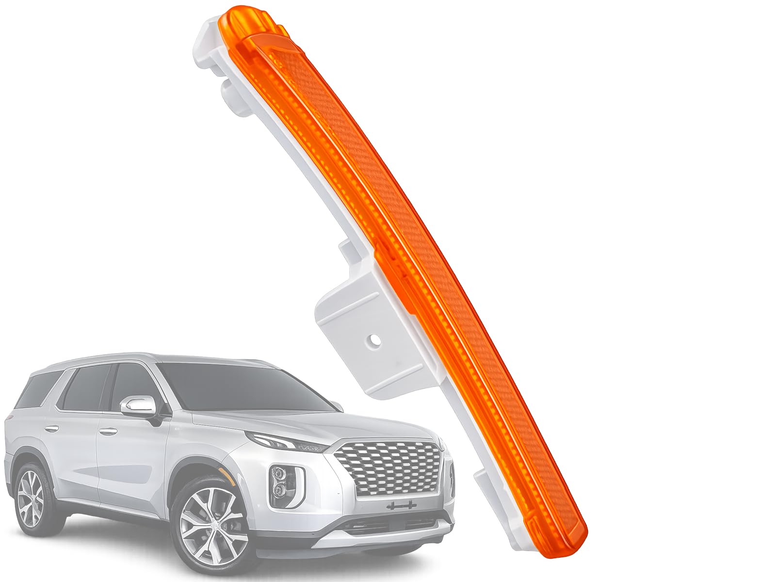 Right front bumper reflector new CAPA certified aftermarket Hyundai Palisade 2020-2022