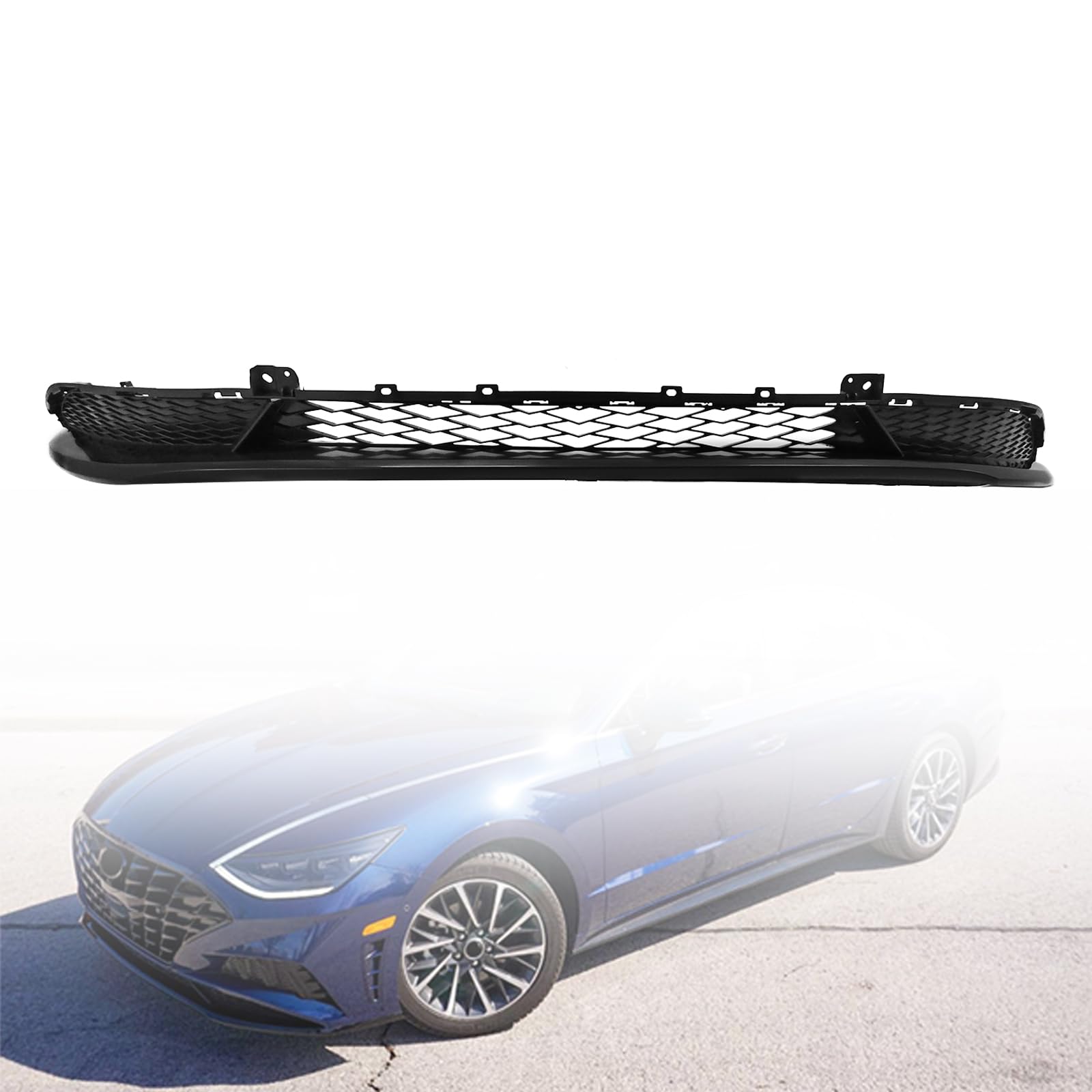 Front bumper valance new aftermarket replacement Hyundai Sonata 2020-2022