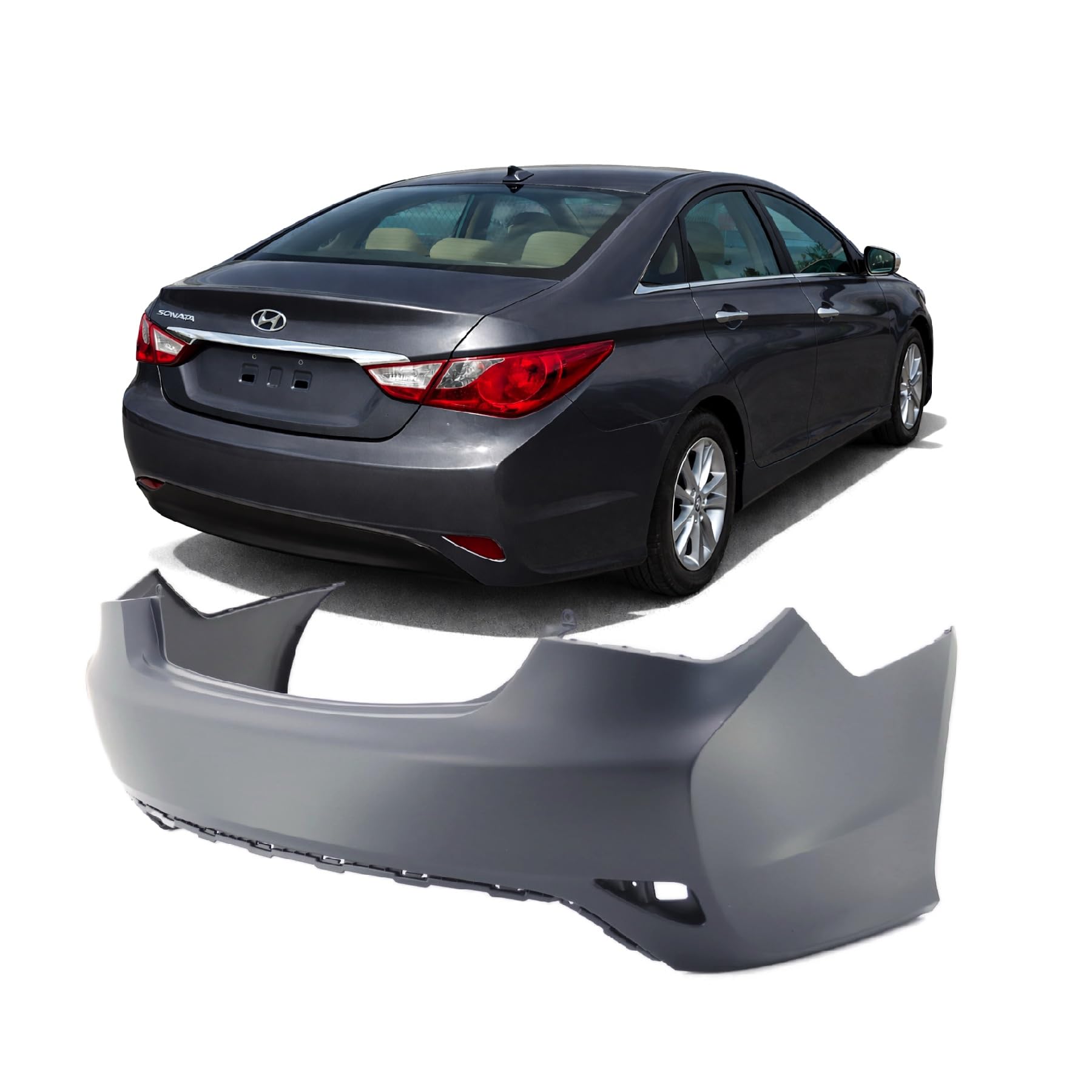 Rear bumper cover used genuine OEM Hyundai Sonata 2014
