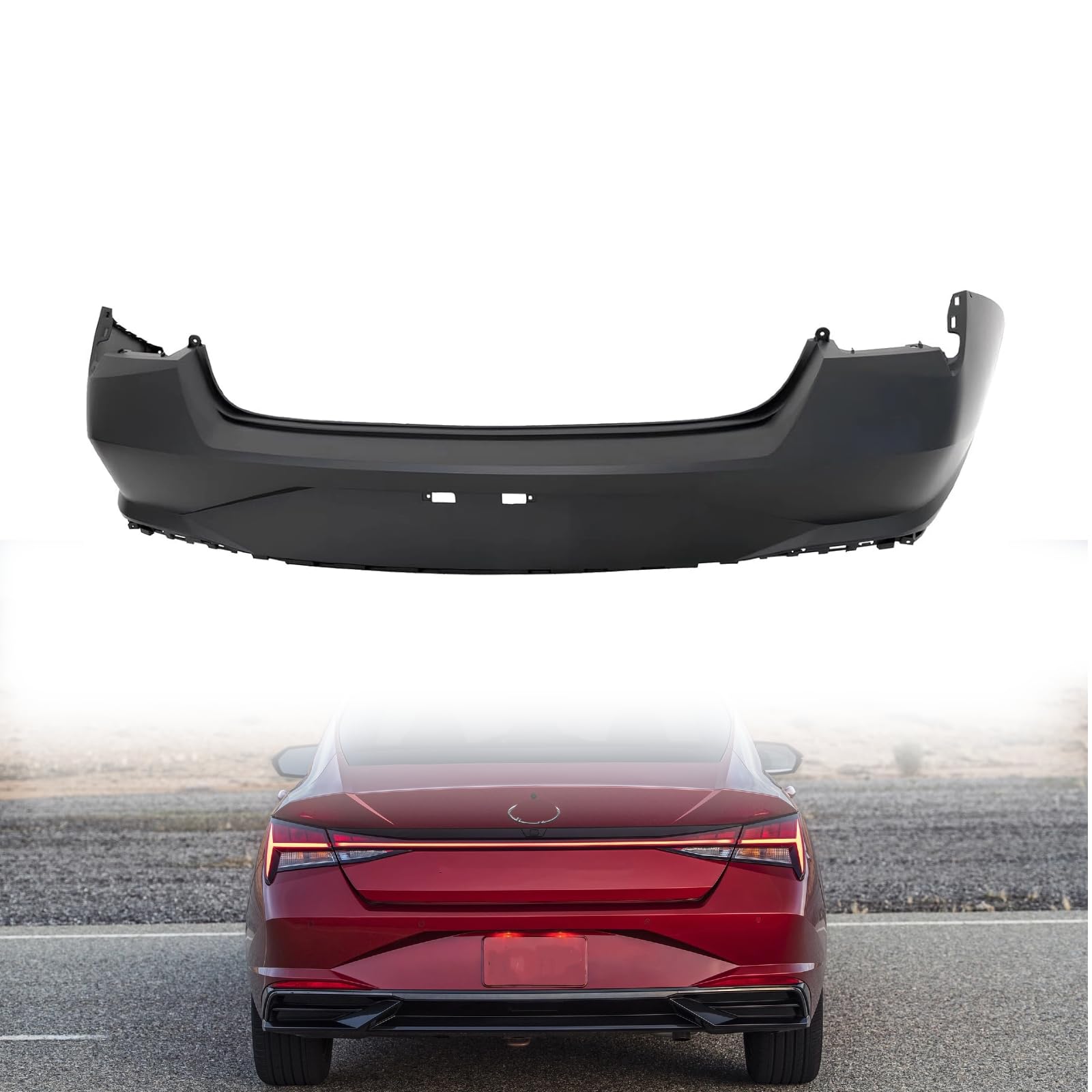 Rear bumper cover new aftermarket replacement Hyundai Elantra 2021-2023