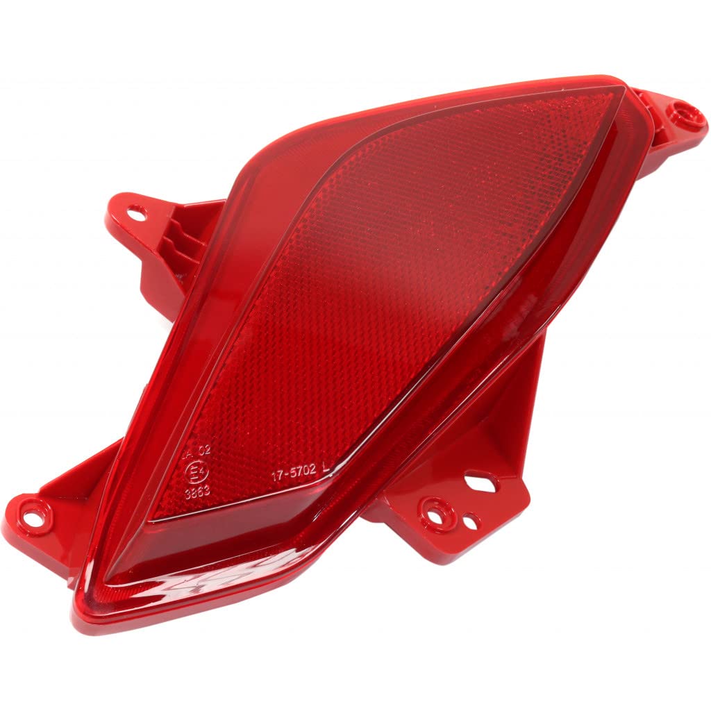 Left rear bumper reflector new aftermarket replacement Hyundai Santa FE 2017-2018