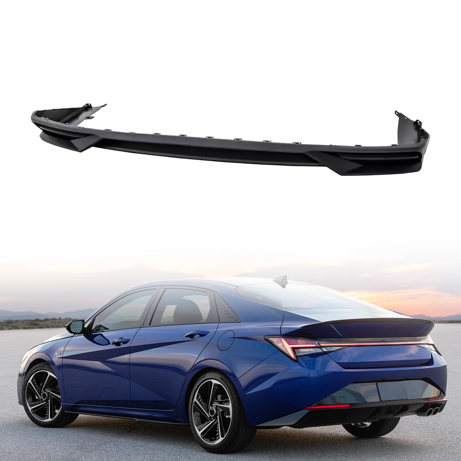 Rear bumper valance panel new CAPA certified aftermarket Hyundai Elantra 2021-2023