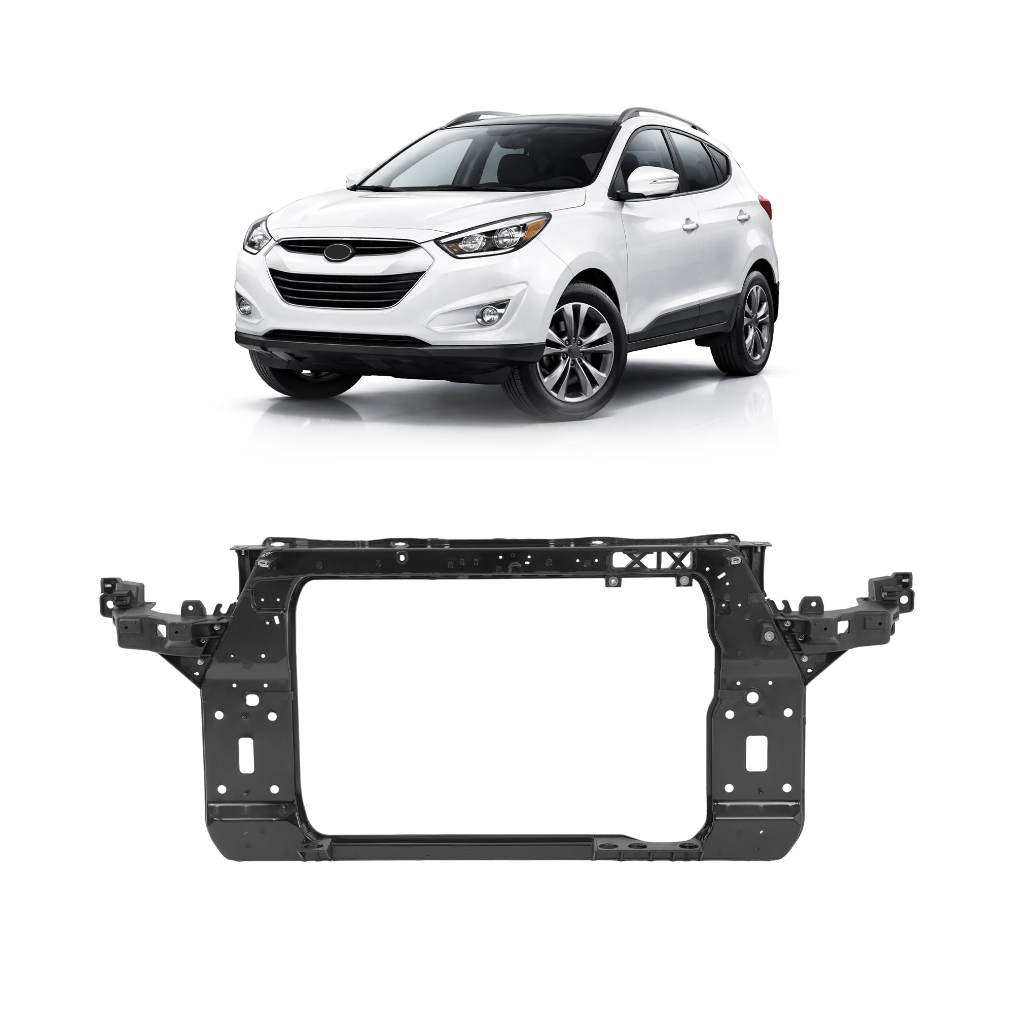 Radiator support new CAPA certified aftermarket Hyundai Tucson 2010-2015
