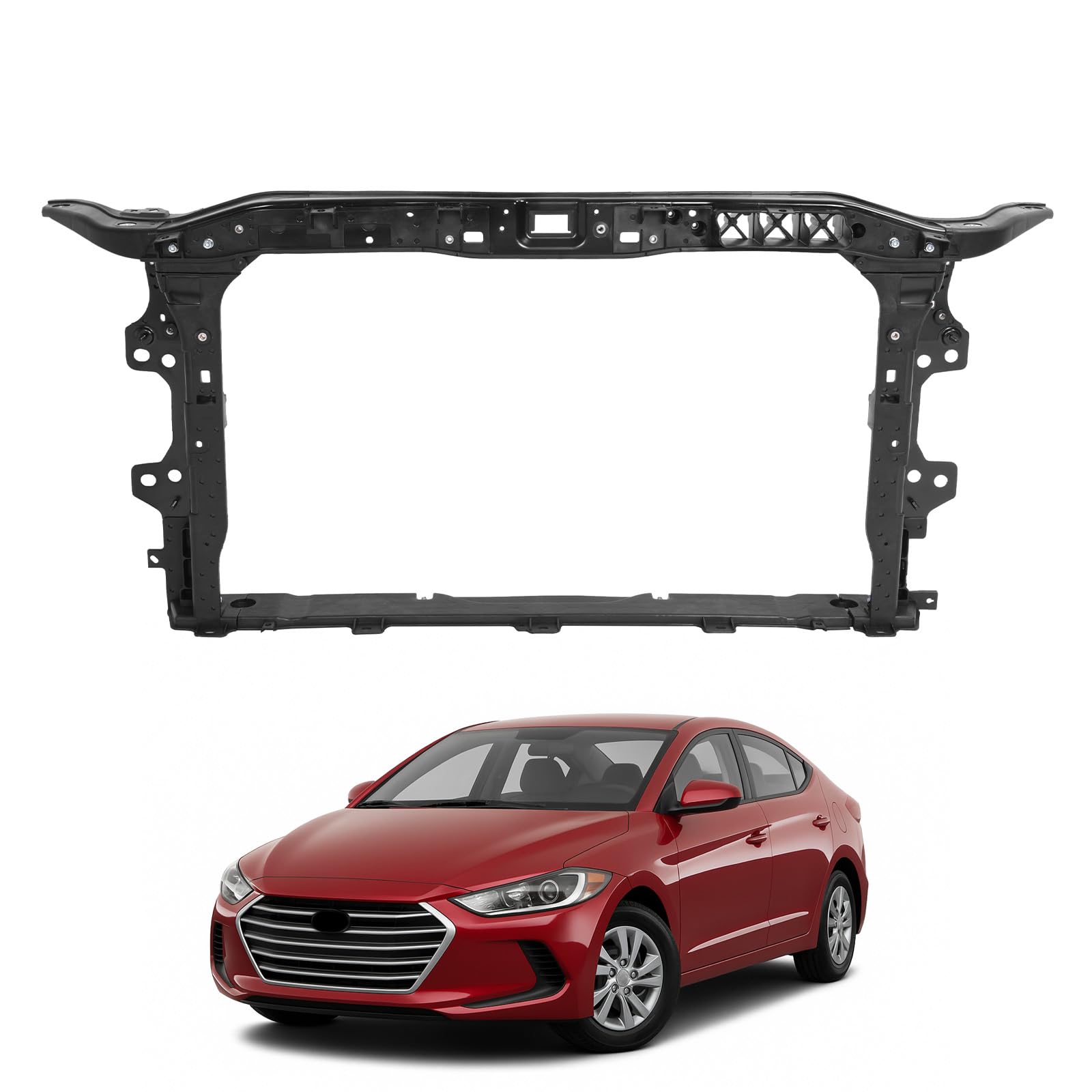 Soporte de radiador nuevo aftermarket certificado CAPA Hyundai Elantra 2015-2018