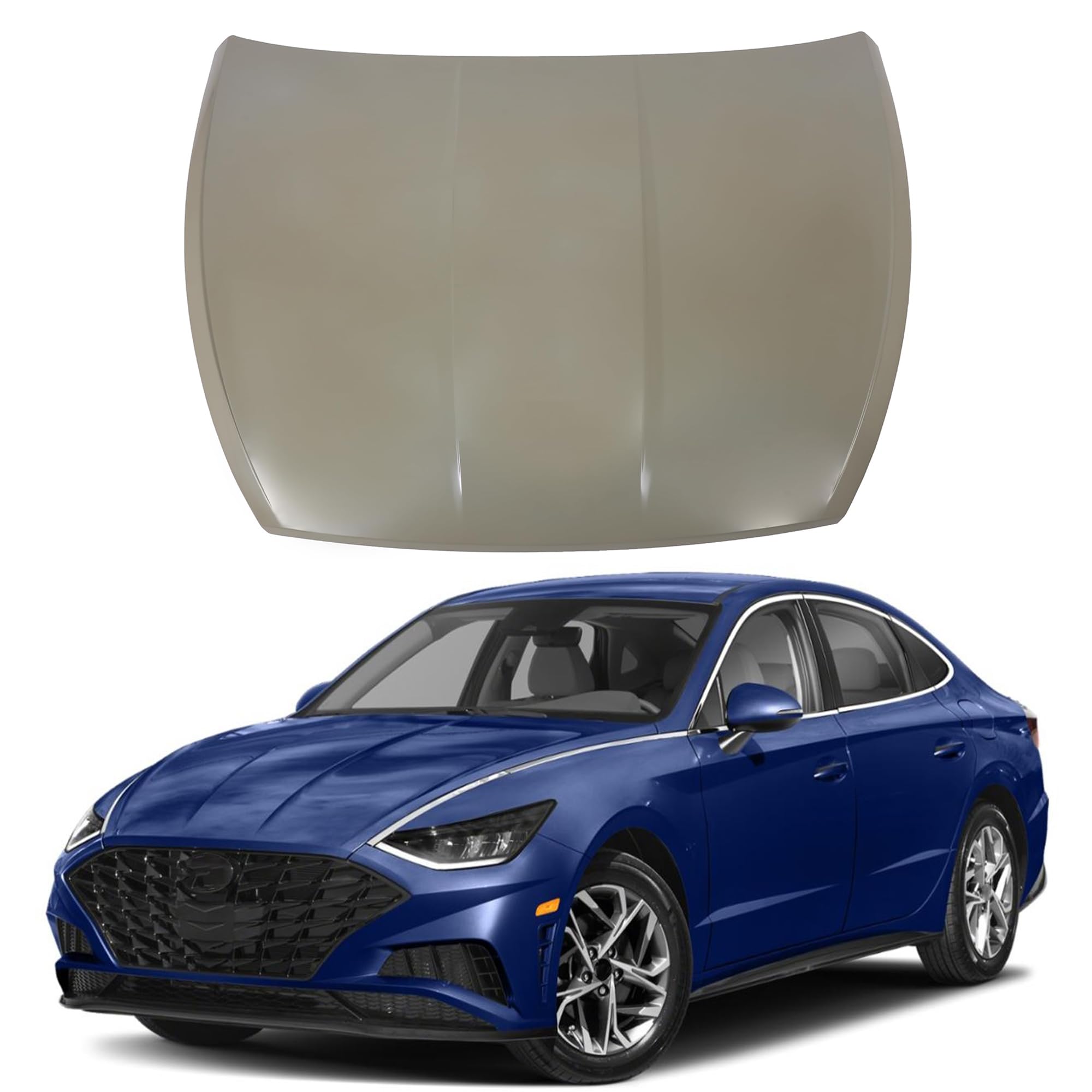 Hood panel assembly new CAPA certified aftermarket Hyundai Sonata 2020-2023