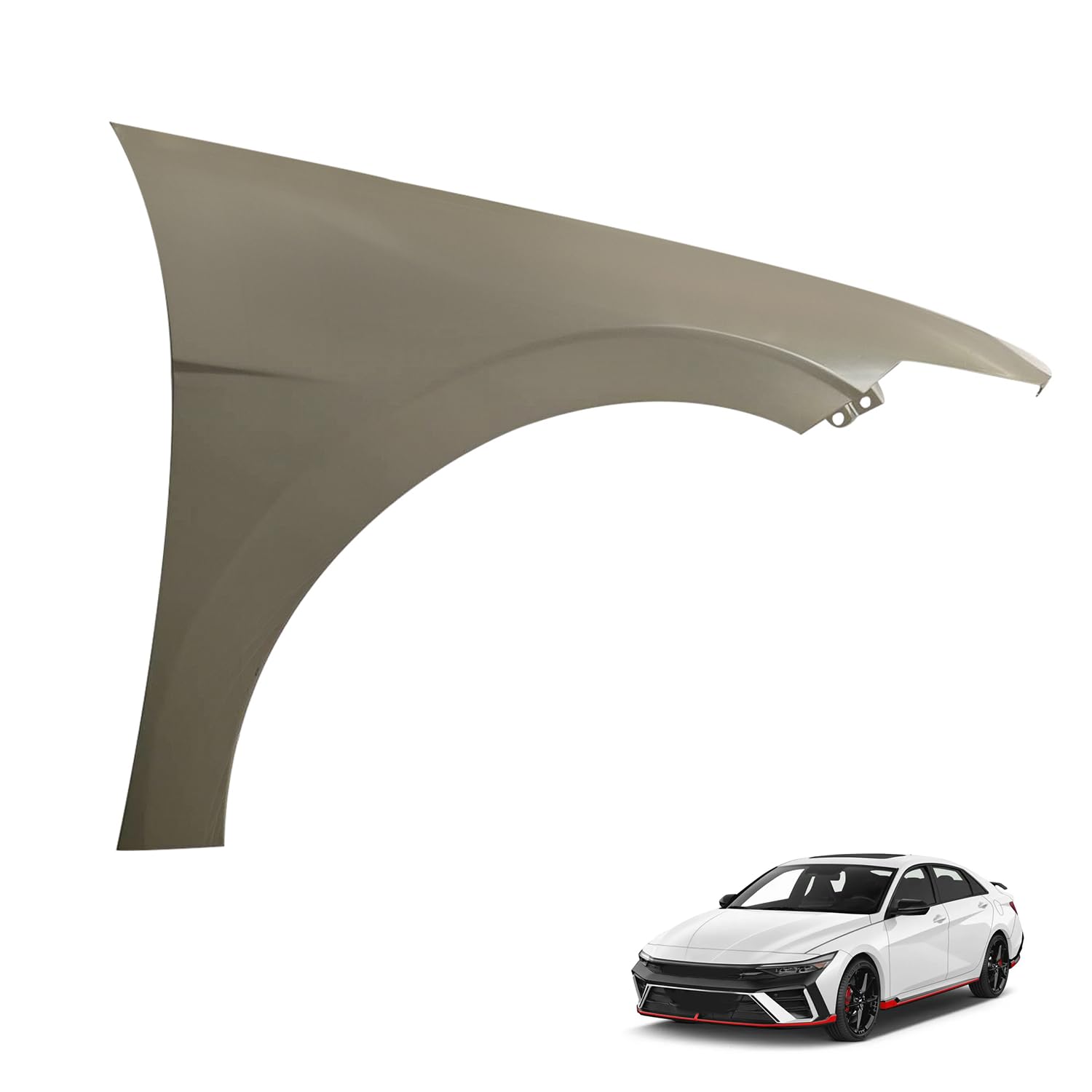 Right front fender assembly new CAPA certified aftermarket Hyundai Elantra 2024-2025