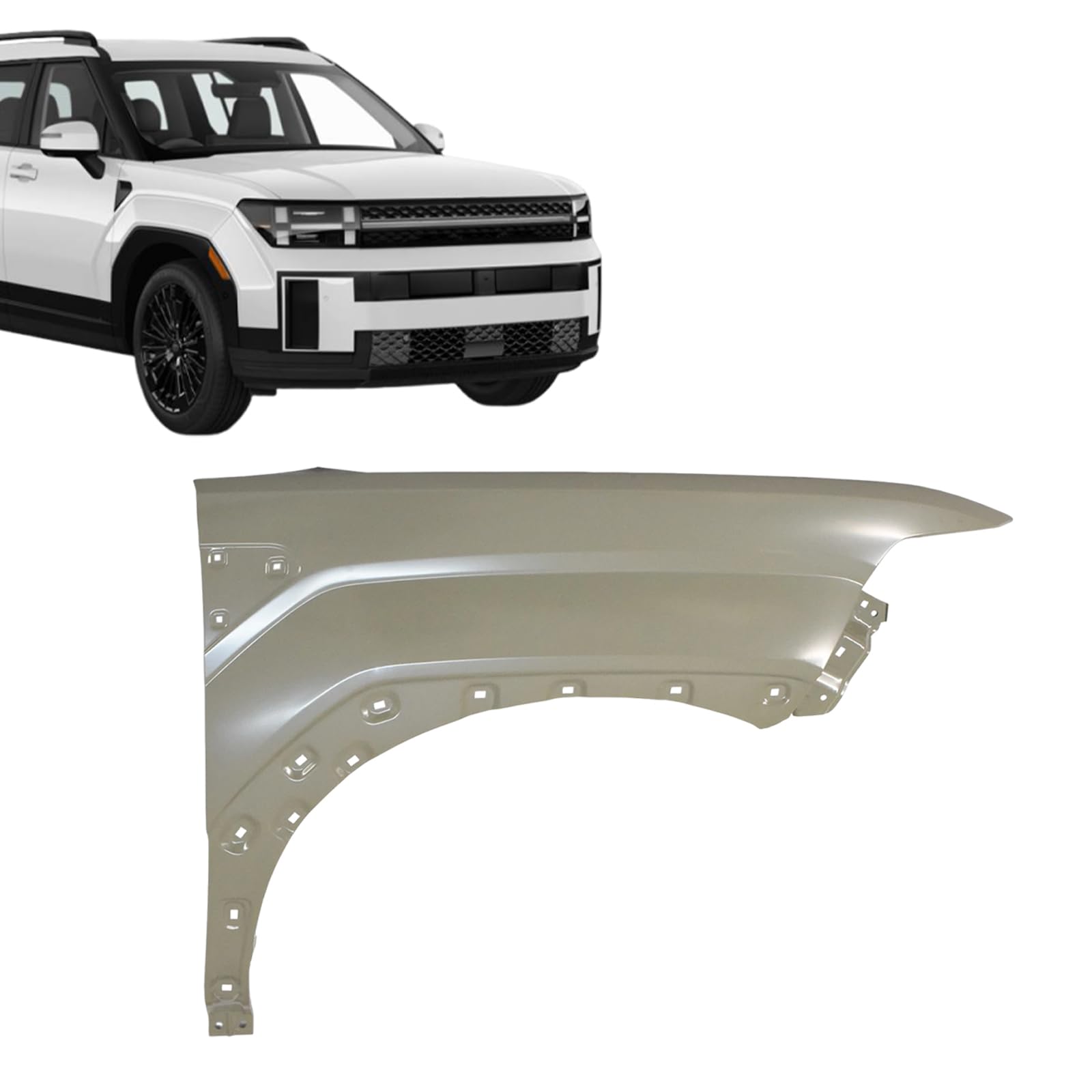 Right front fender assembly new aftermarket replacement Hyundai Santa FE 2024-2025