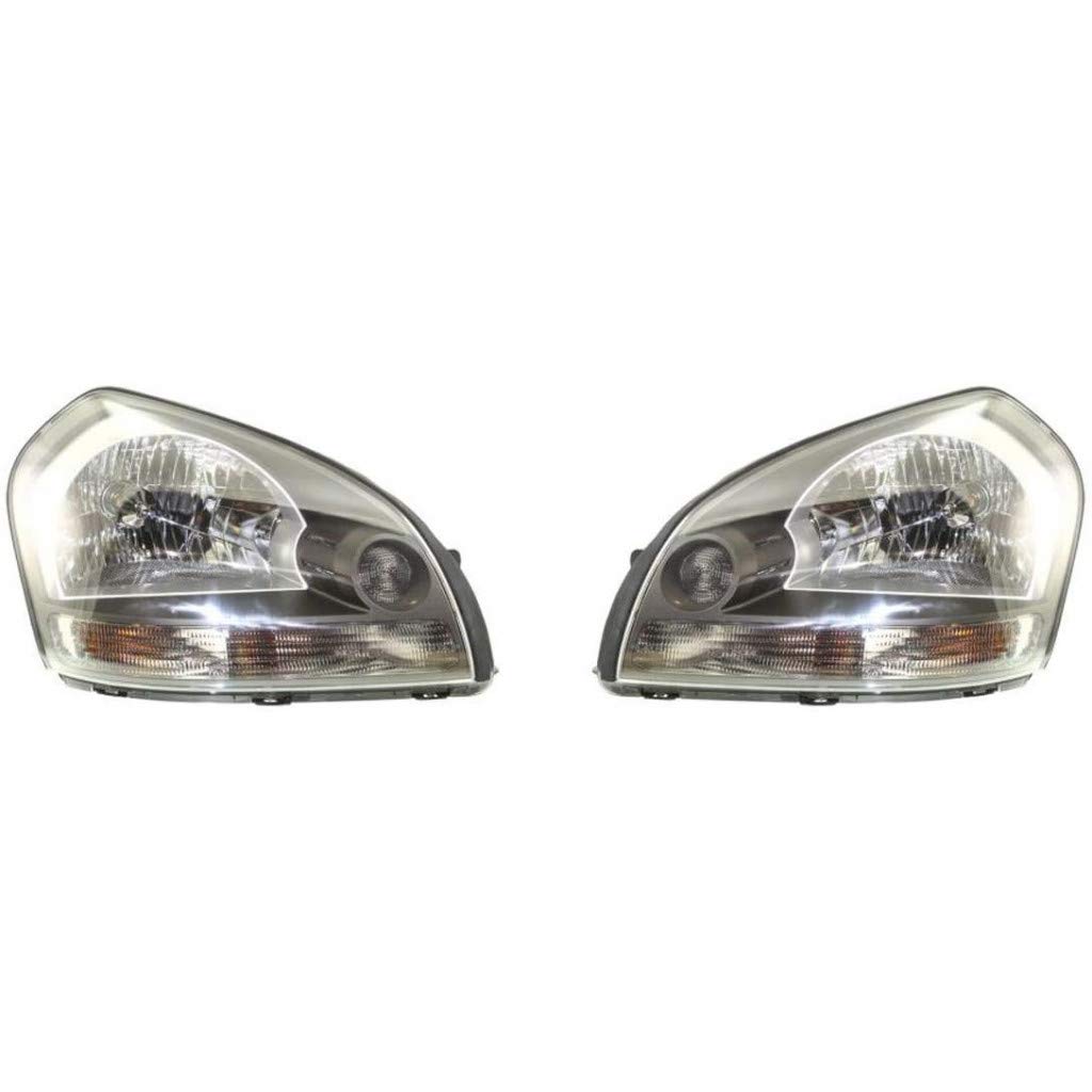 Left headlamp assembly composite new CAPA certified aftermarket Hyundai Tucson 2005-2009
