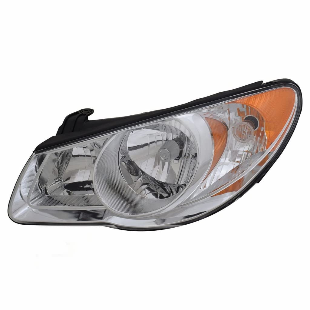 Left headlamp assembly composite new aftermarket replacement Hyundai Elantra 2010