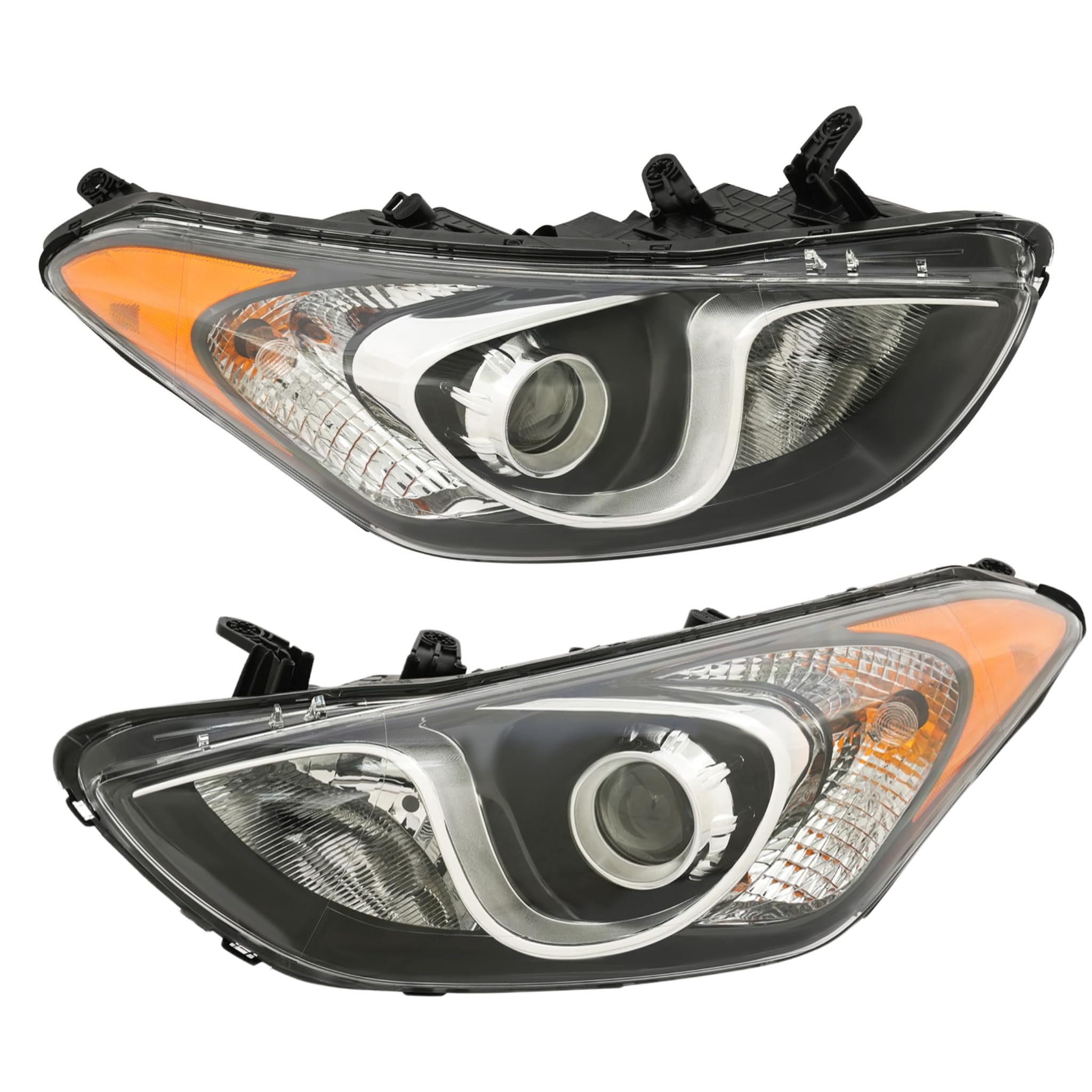 Left headlamp assembly composite used genuine OEM Hyundai Elantra GT 2013-2017