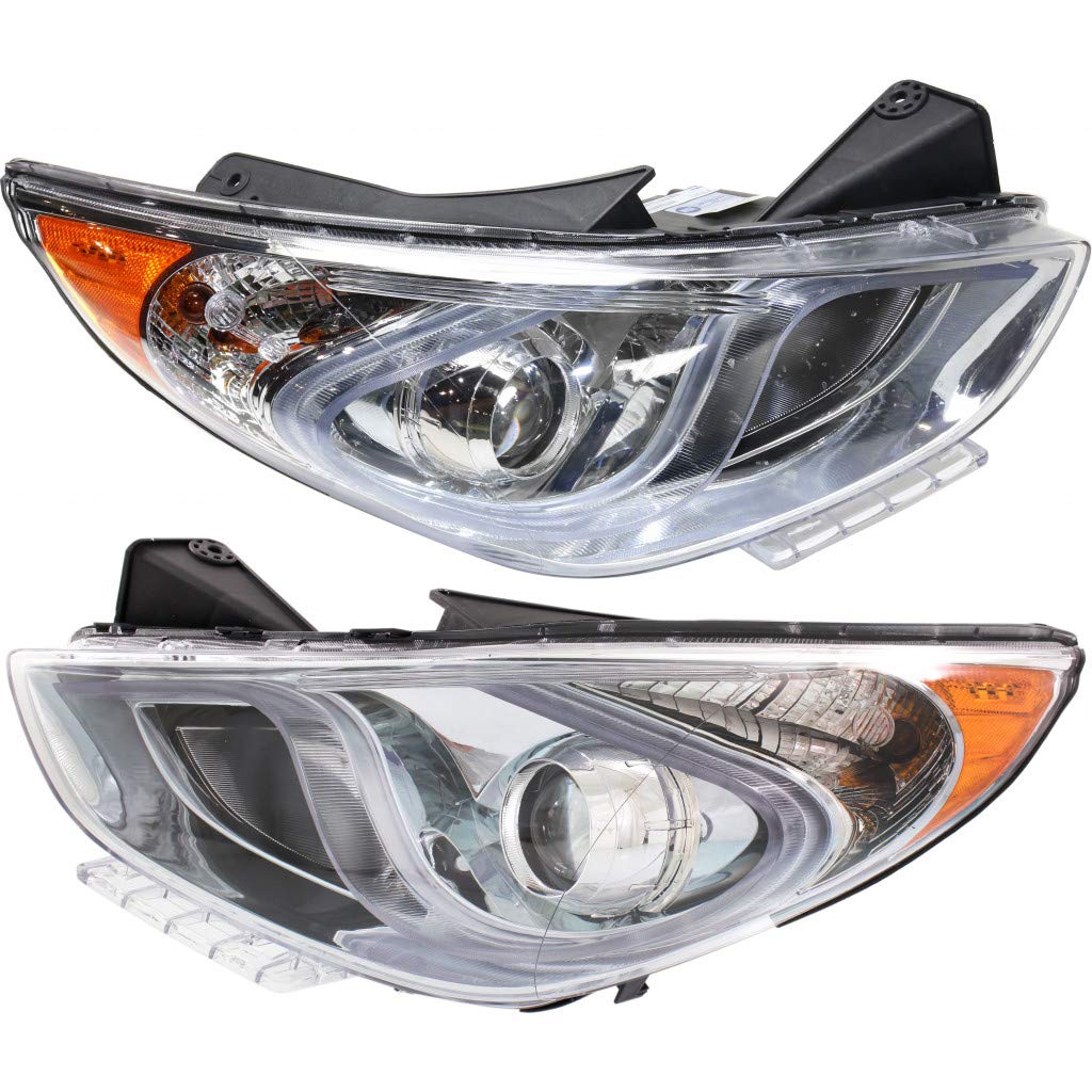 Left headlamp assembly composite used genuine OEM Hyundai Sonata 2011-2015