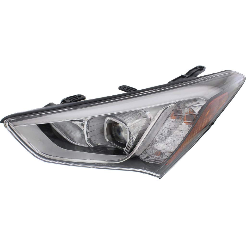 Left headlamp assembly composite used genuine OEM Hyundai Santa FE Sport 2013-2016