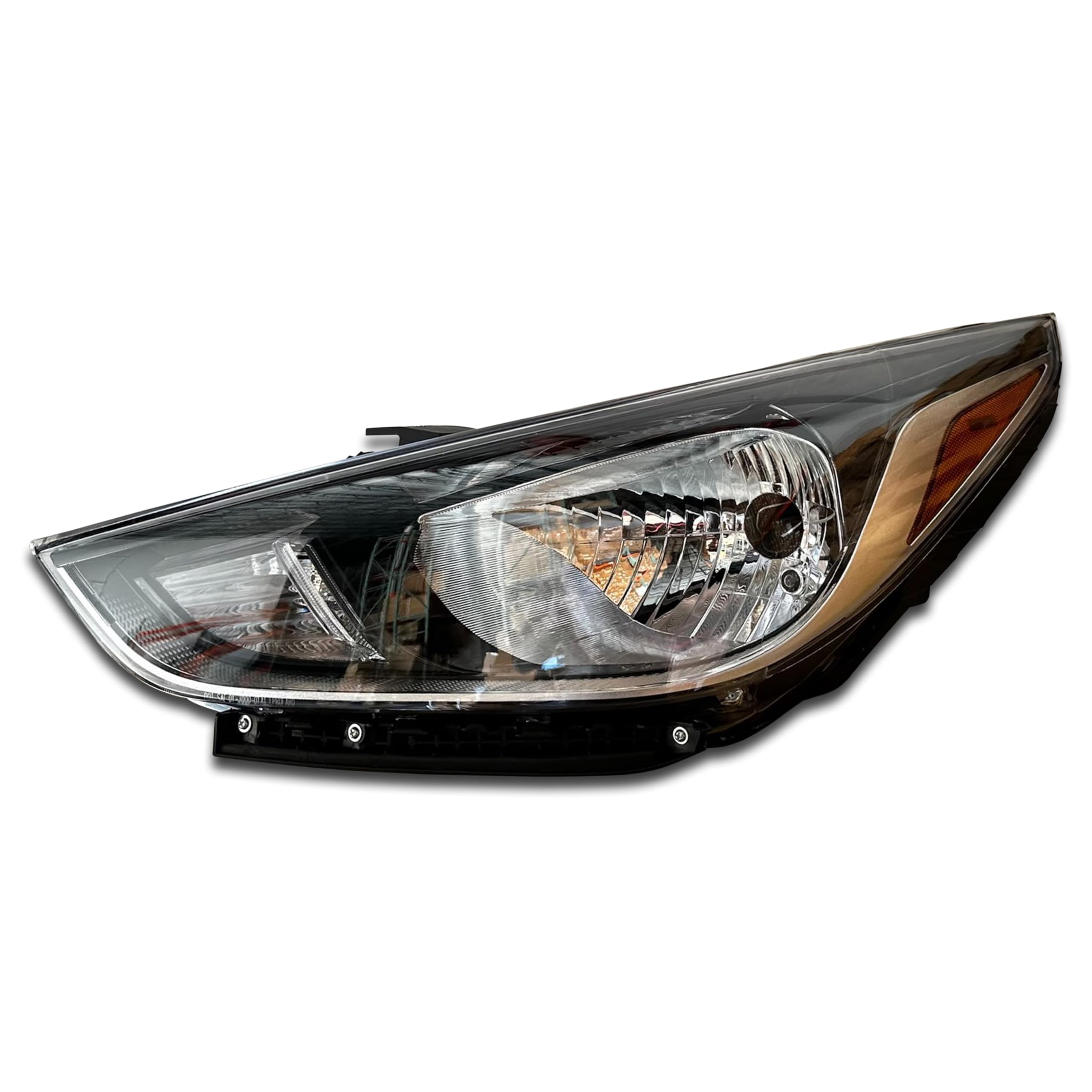 Left headlamp assembly composite new aftermarket replacement Hyundai Accent 2018-2022
