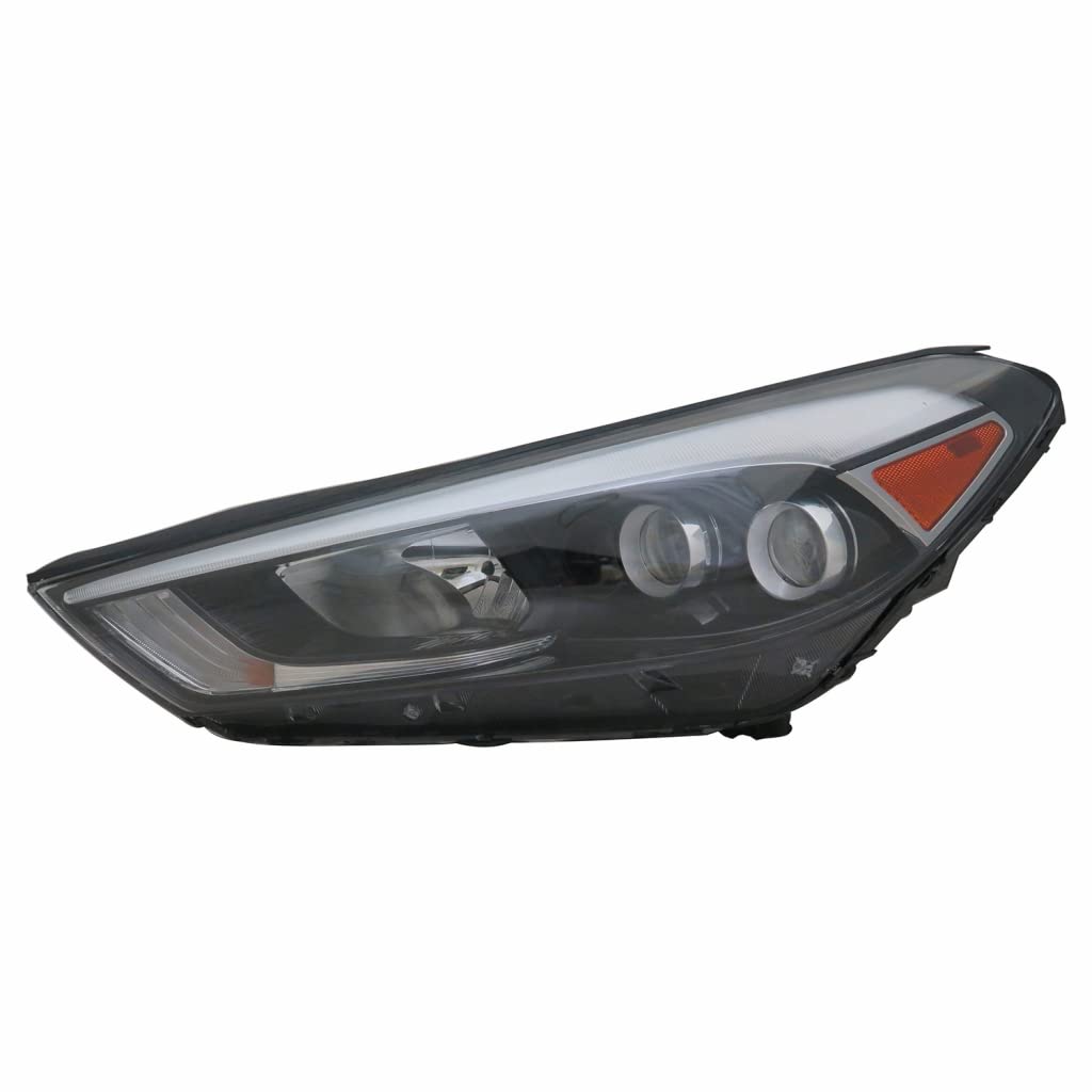 Left headlamp assembly composite new CAPA certified aftermarket Hyundai Tucson 2016-2018