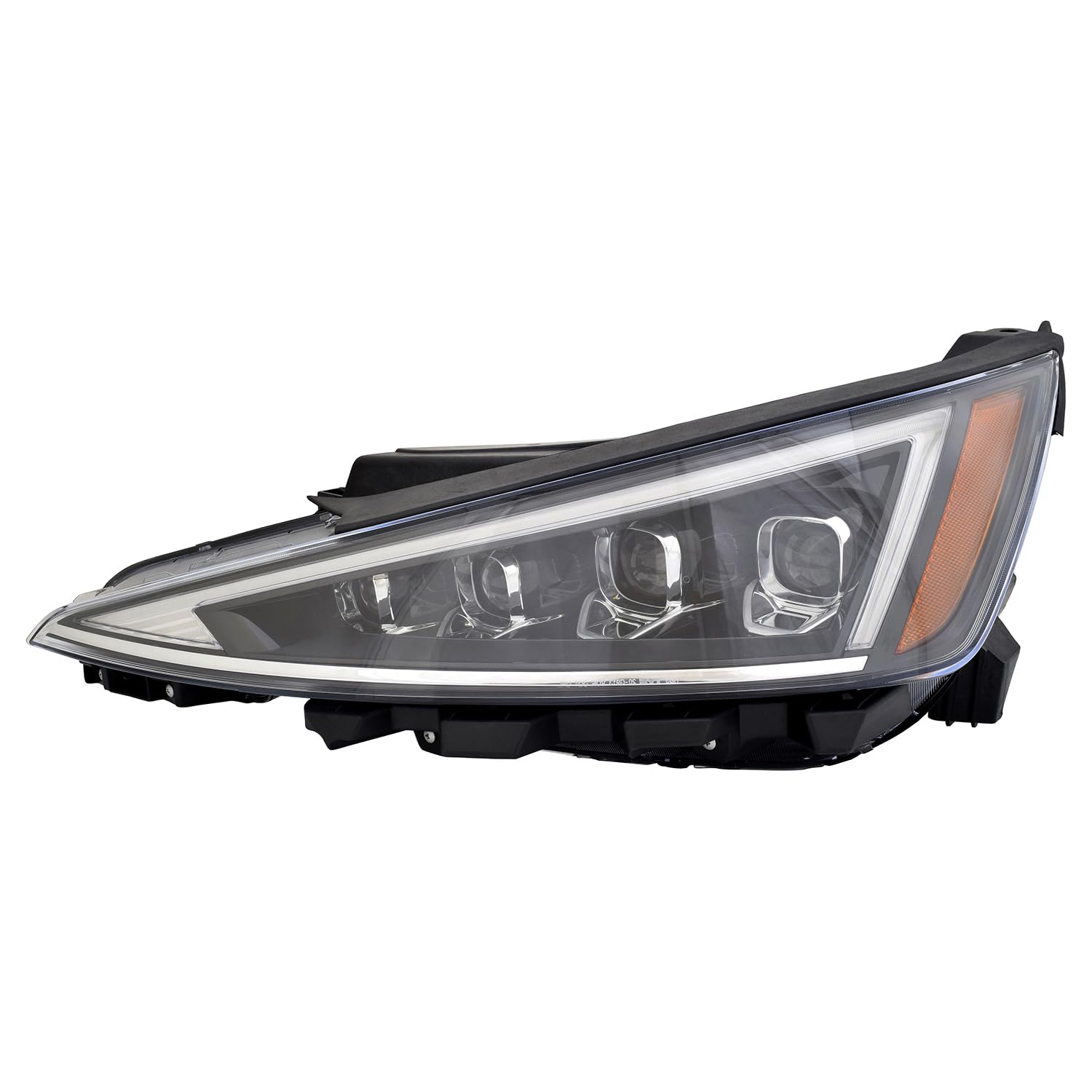 Left headlamp assembly composite new CAPA certified aftermarket Hyundai Elantra 2019-2020