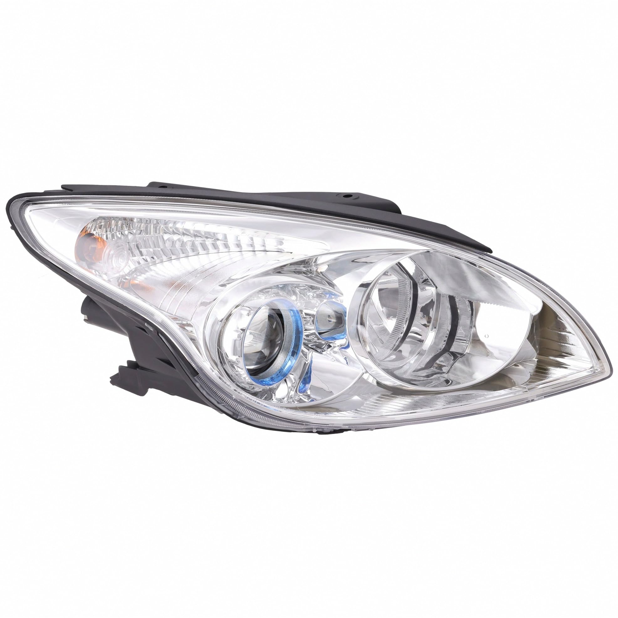 Right headlamp assembly composite new aftermarket replacement Hyundai Elantra 2010-2012
